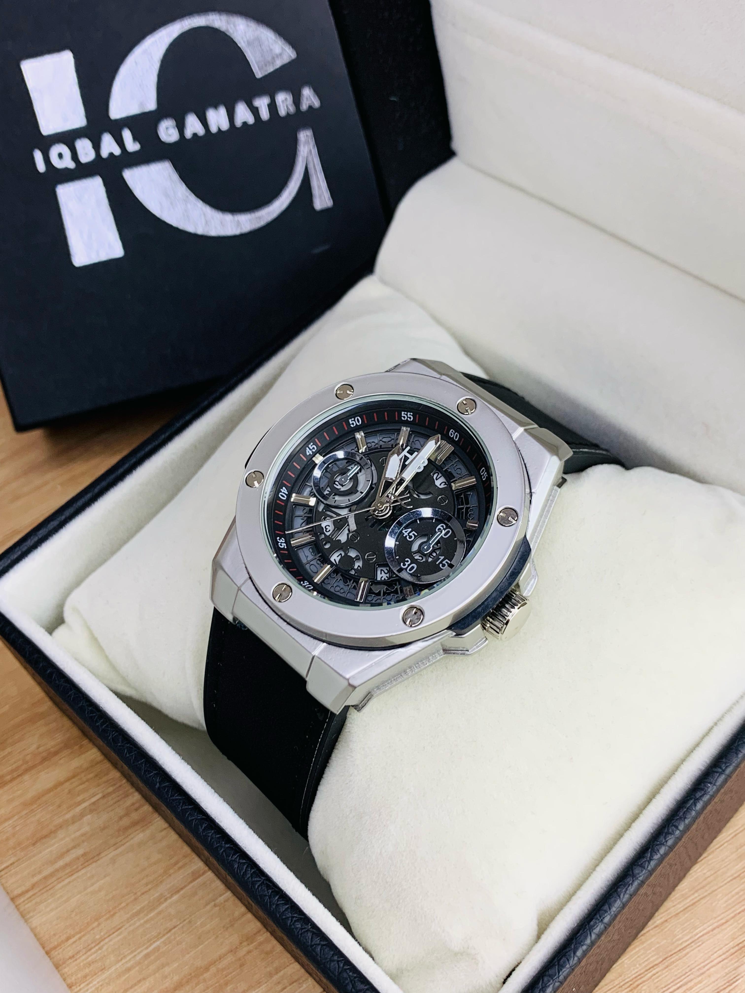 HB Branded Model (Black Strap Silver Case Inner Black)