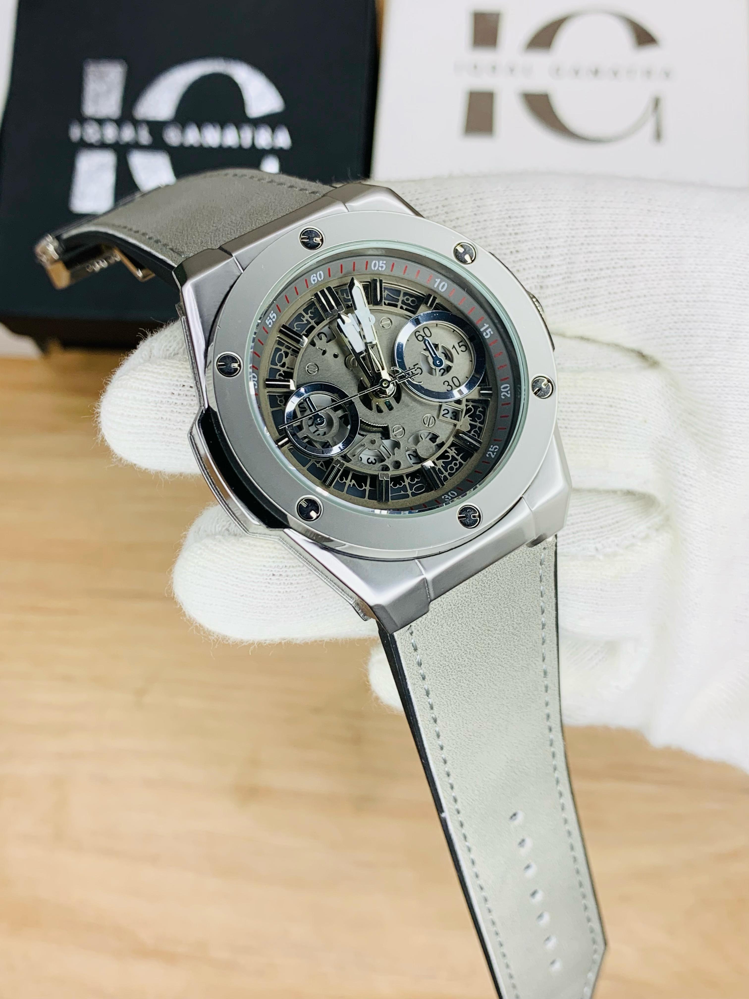 HB Branded Model (Grey Strap Silver Case Inner Grey)