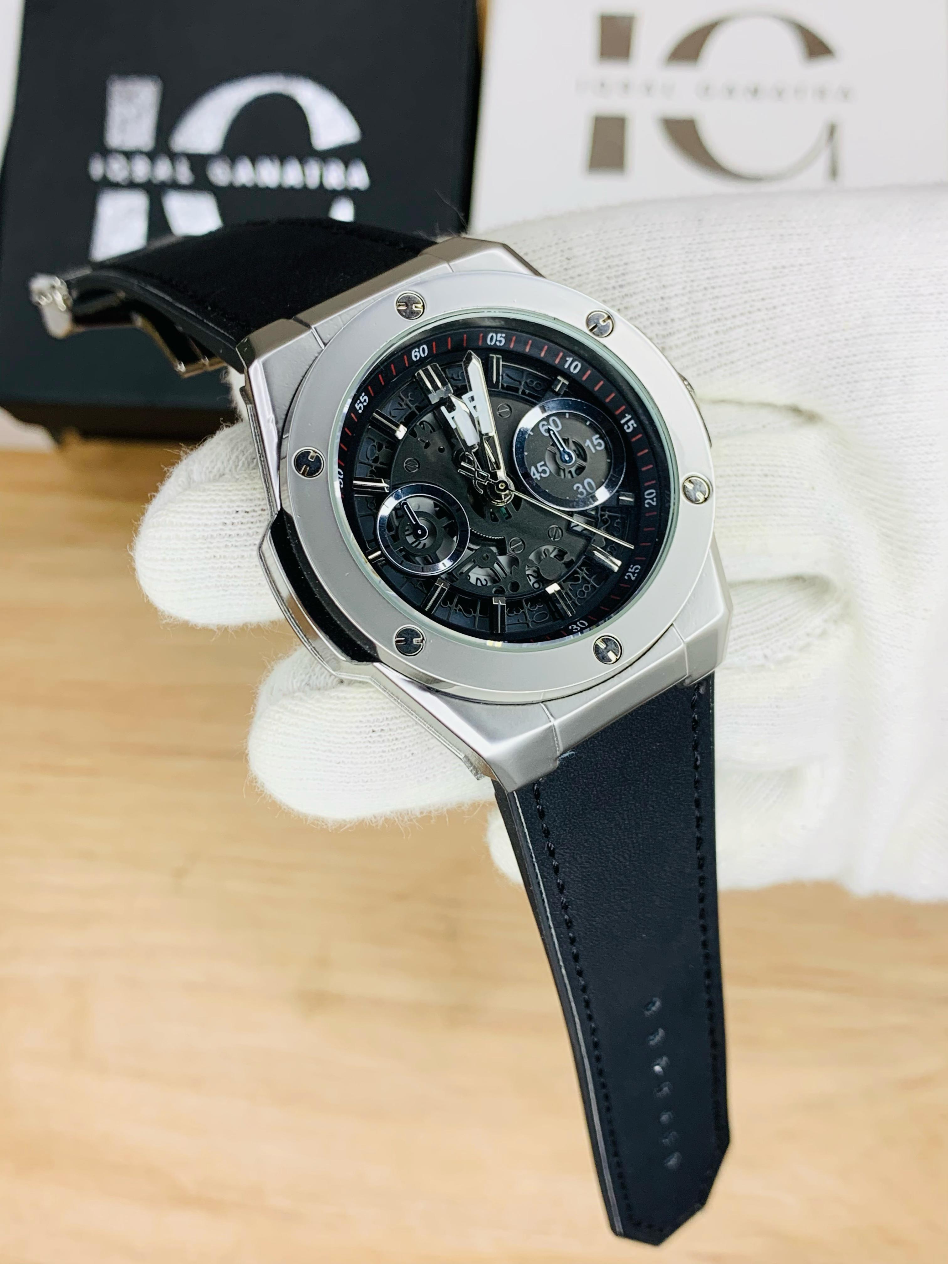 HB Branded Model (Black Strap Silver Case Inner Black)