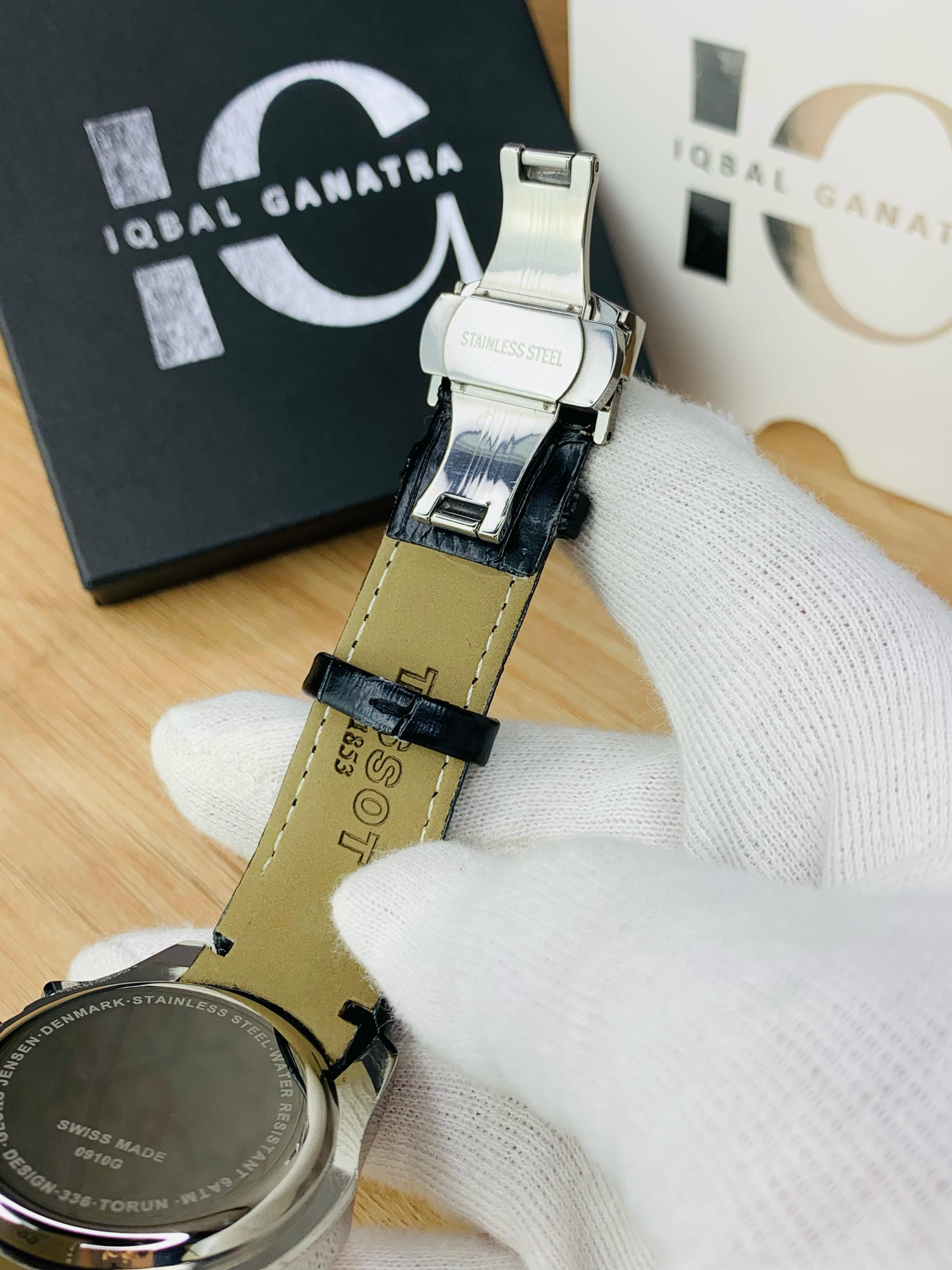 Branded Chronograph working Watch (Black Gold)