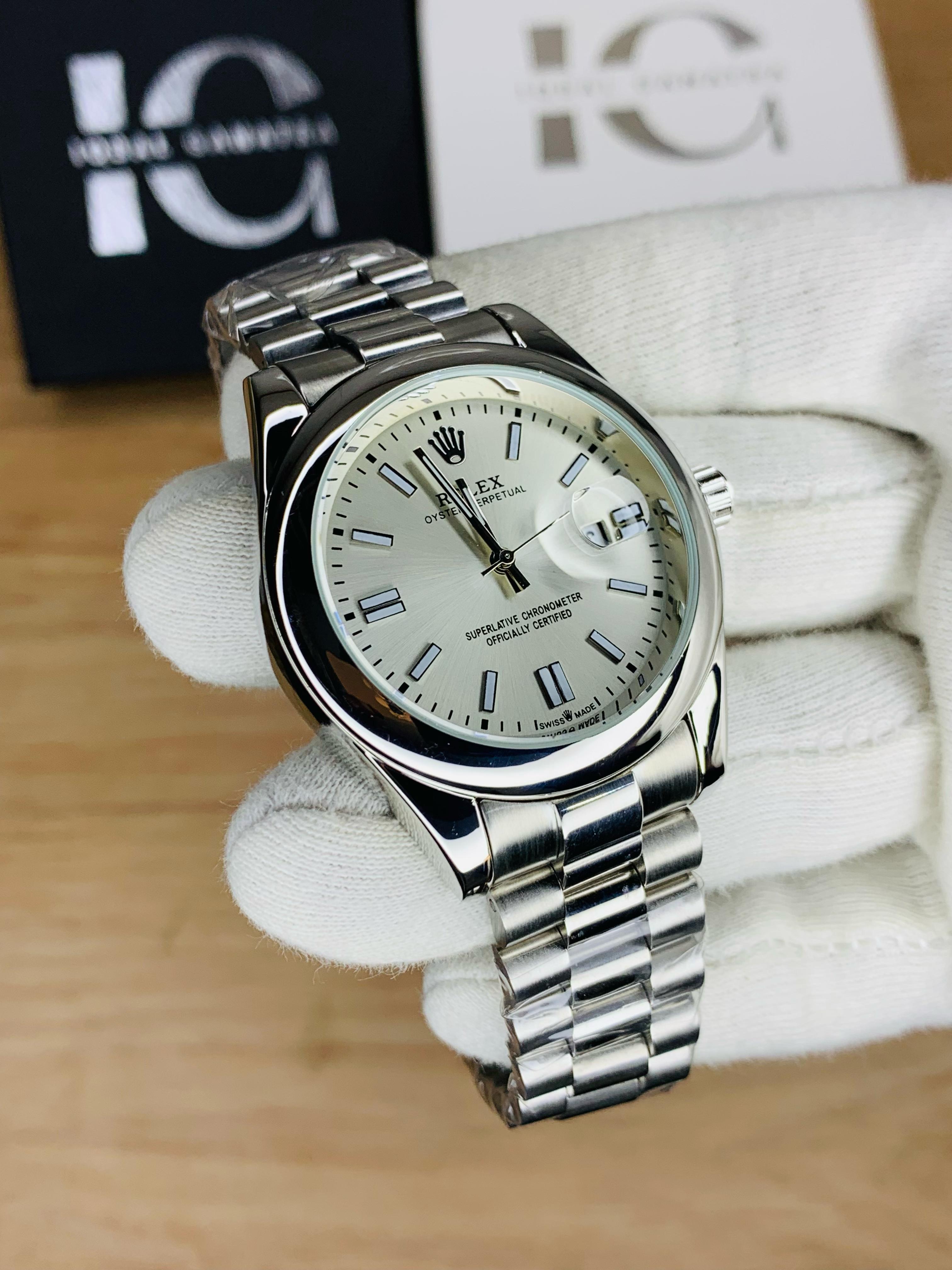 Oyster Ring Case (Silver Inner Grey)