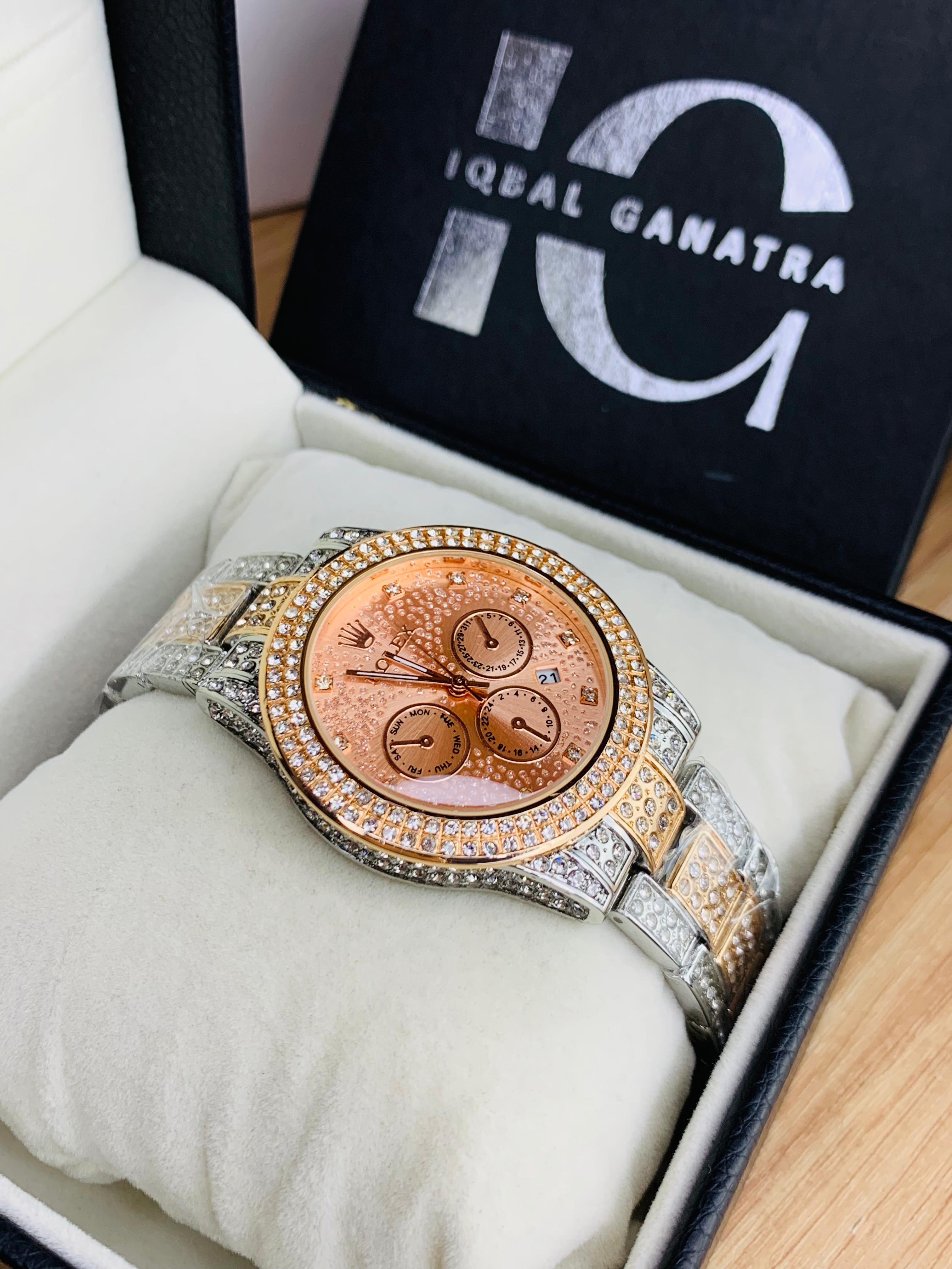 Branded Ice Stone (Two Tone RoseGold)