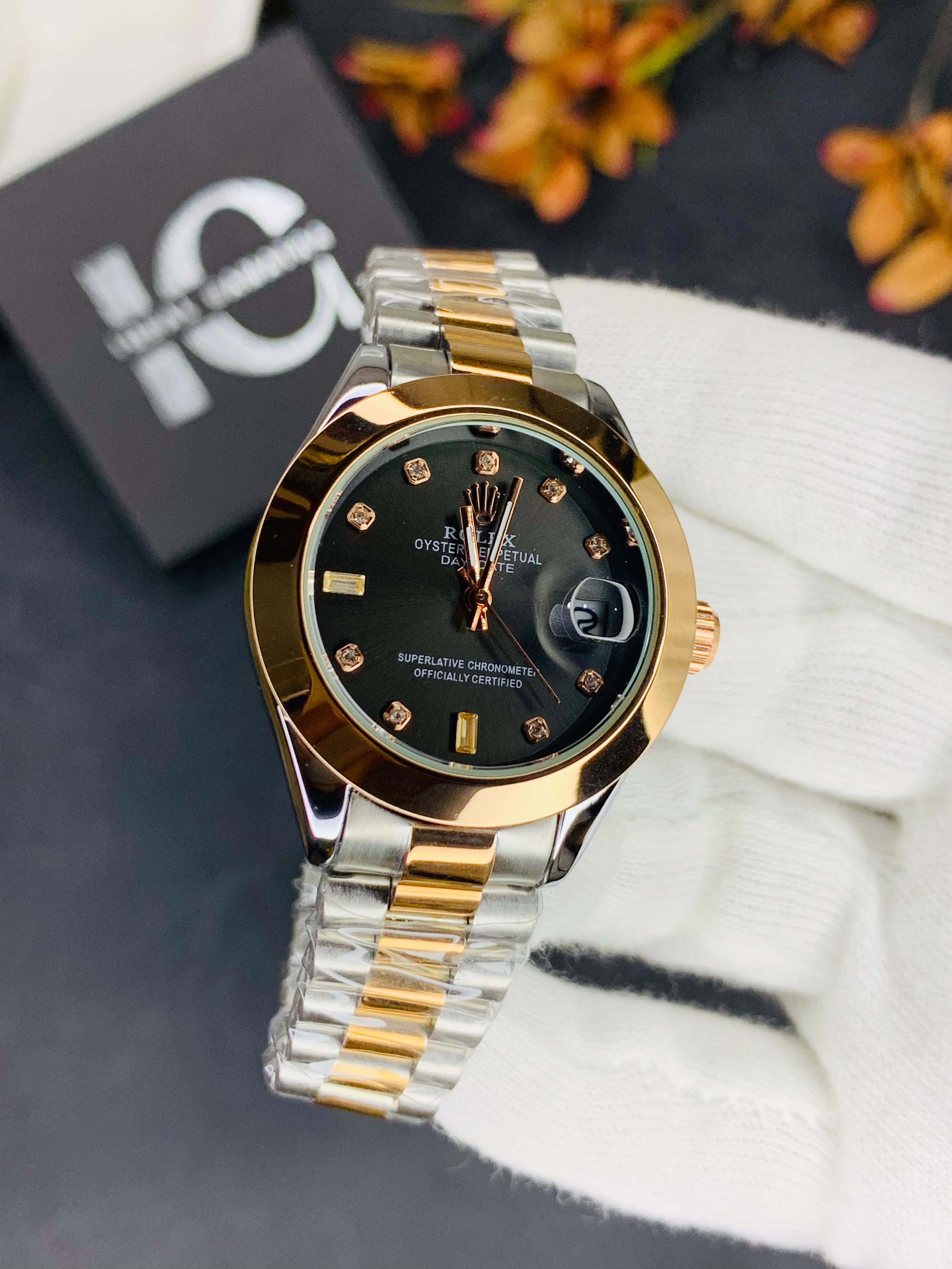 Imported ladies Stone (Two Tone Black)