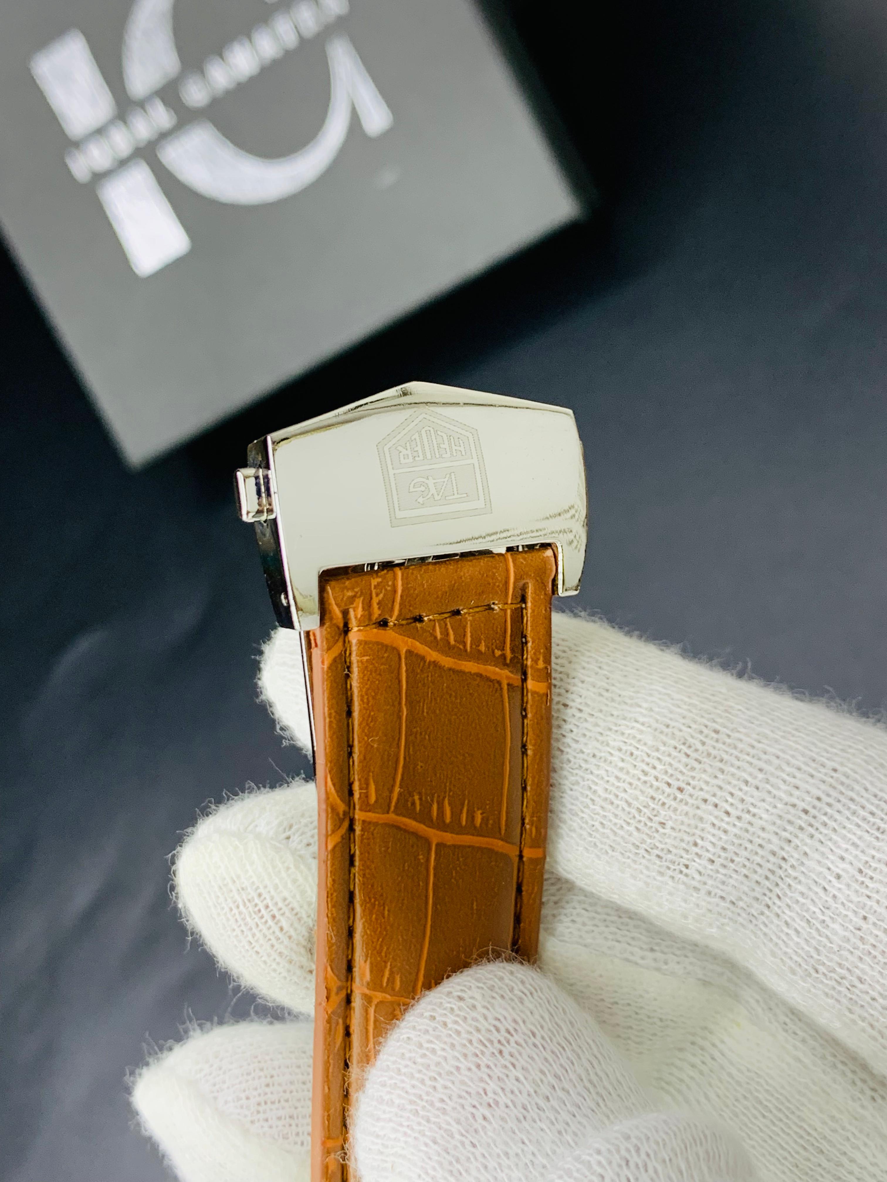 Tag Calibre 5 Watch With Day&Date (Brown)