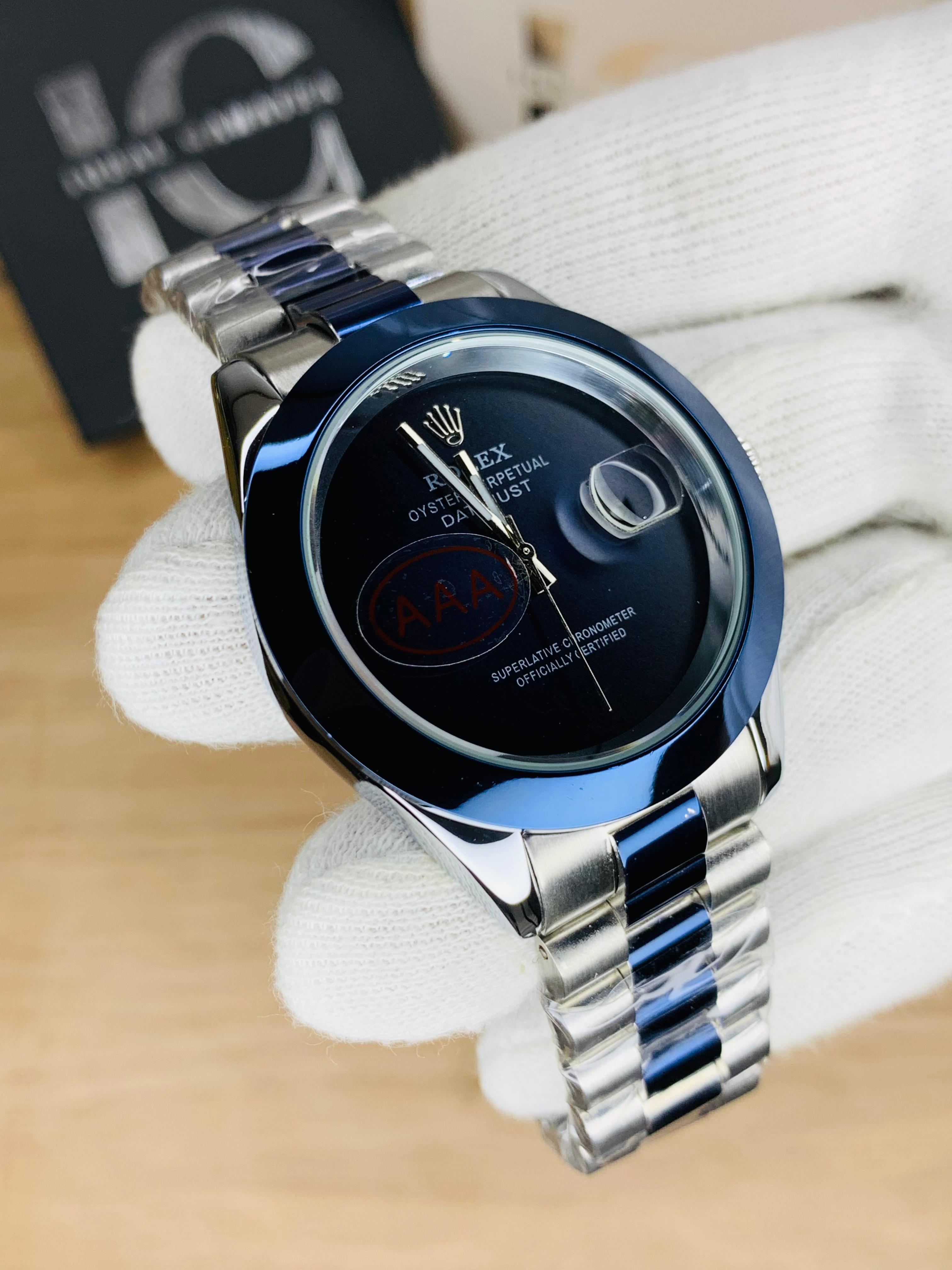 Plain Dial | Two Tone Blue