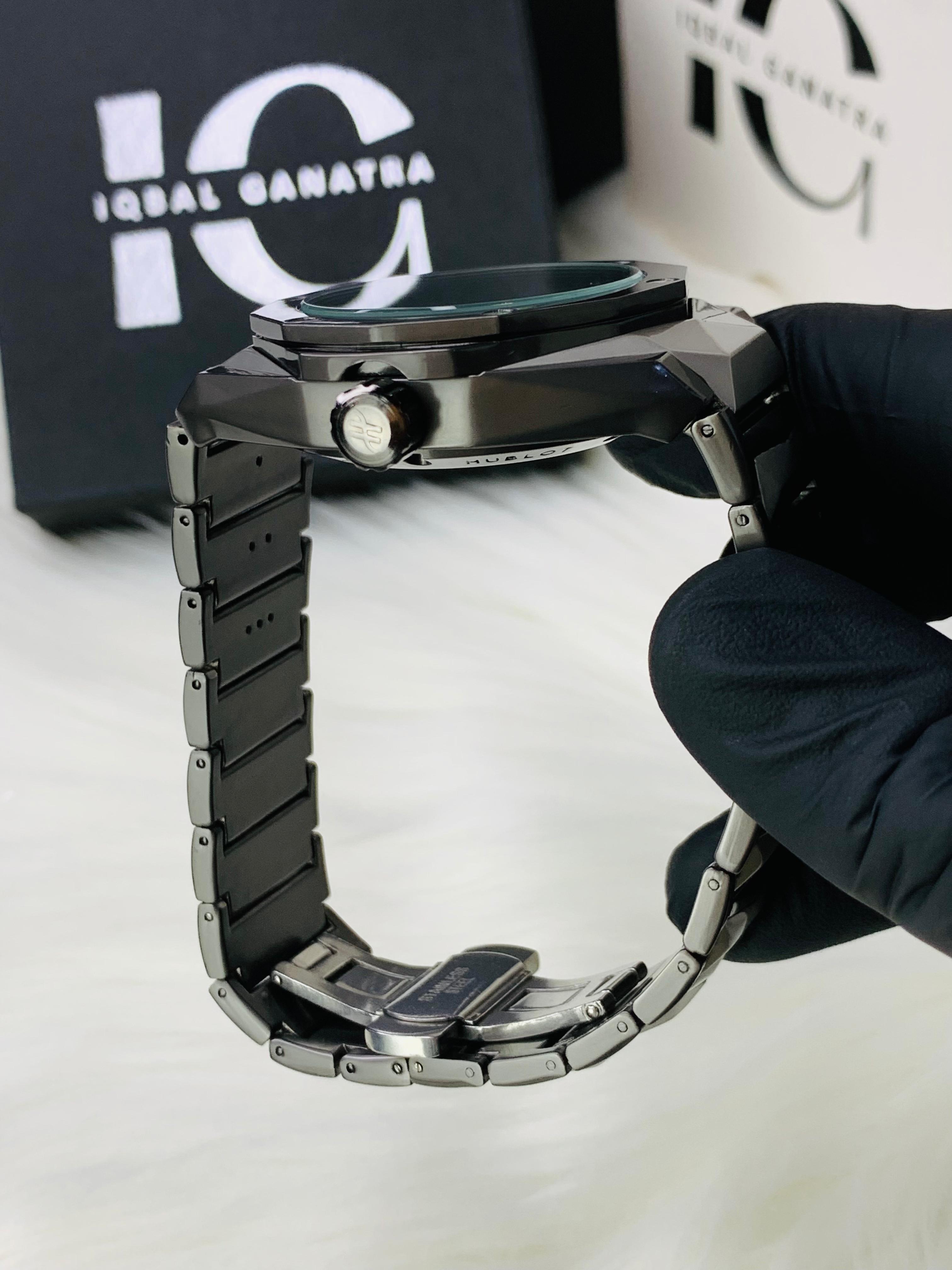 Diamond Cut | Date Adjustment | Two Tone Black