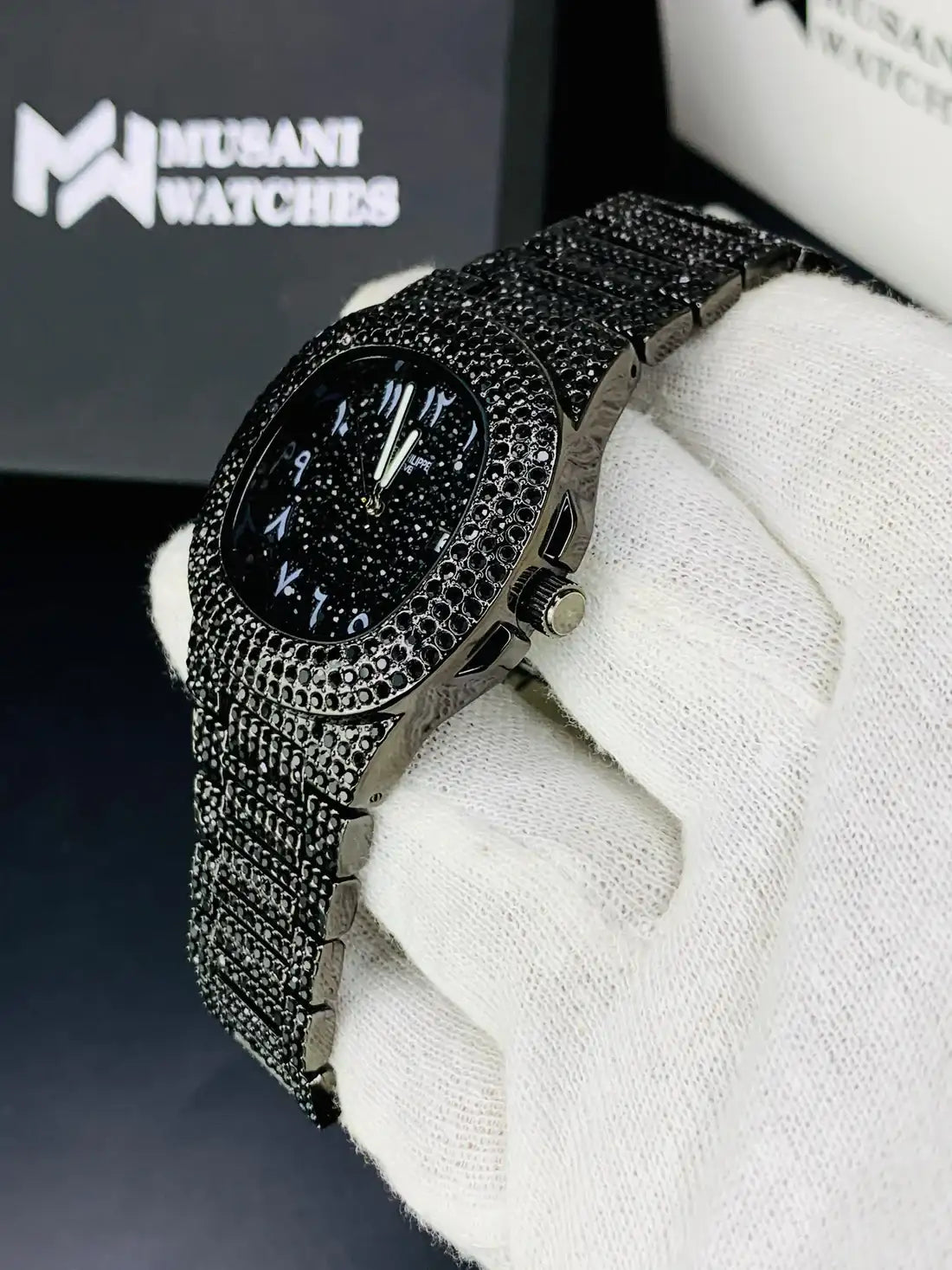 Nautilus Iced Out Arabic Model Black