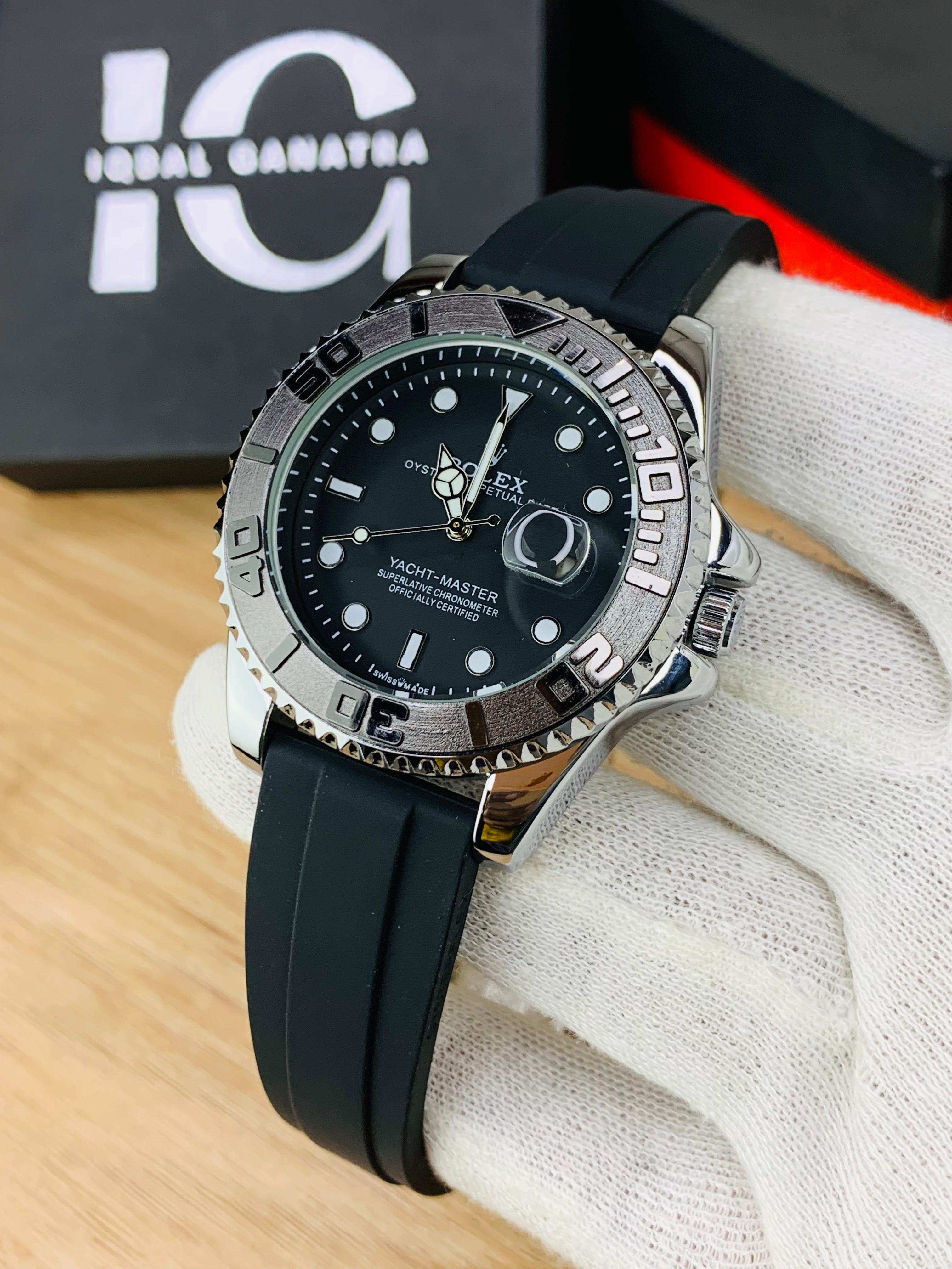 Yacht Master | Silver Black