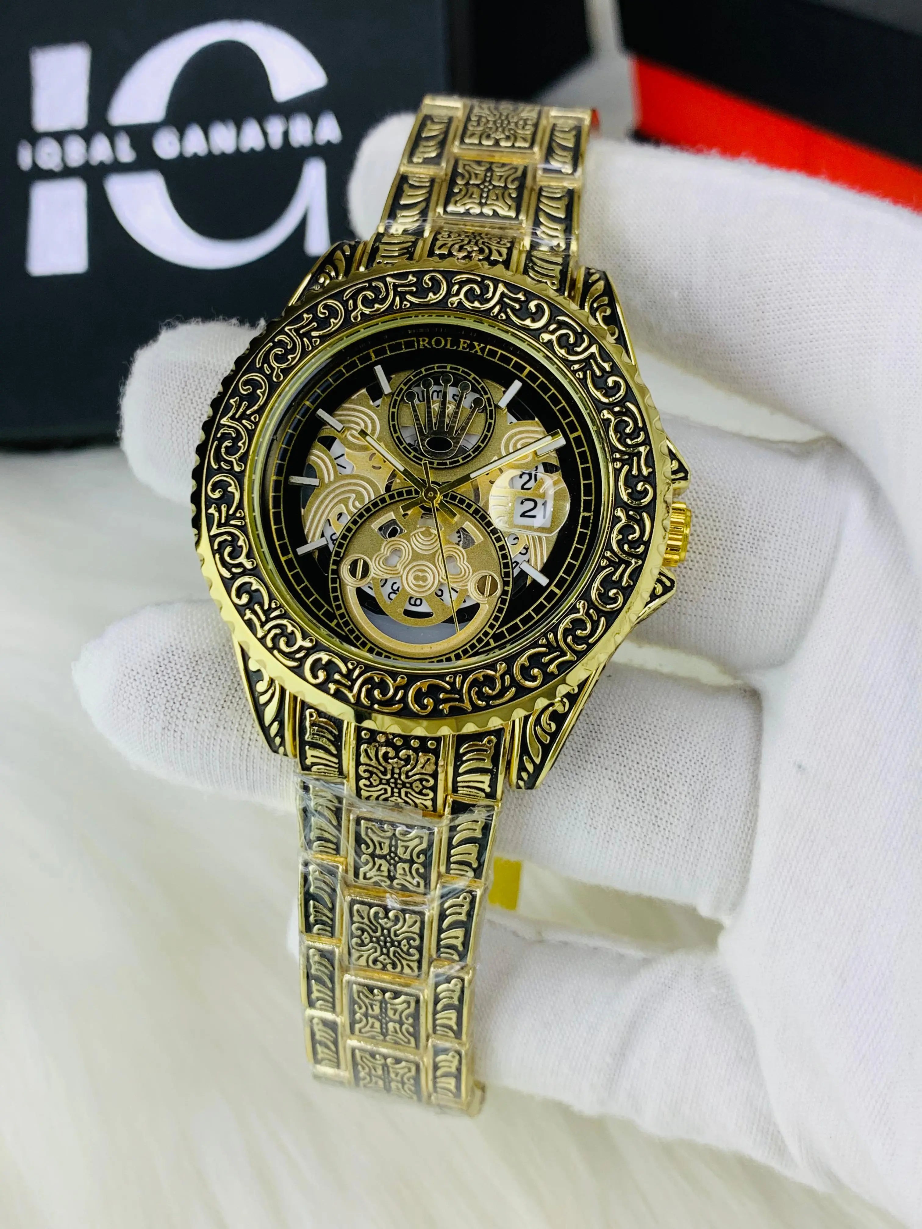 Imported Engraved Model (Gold Black)