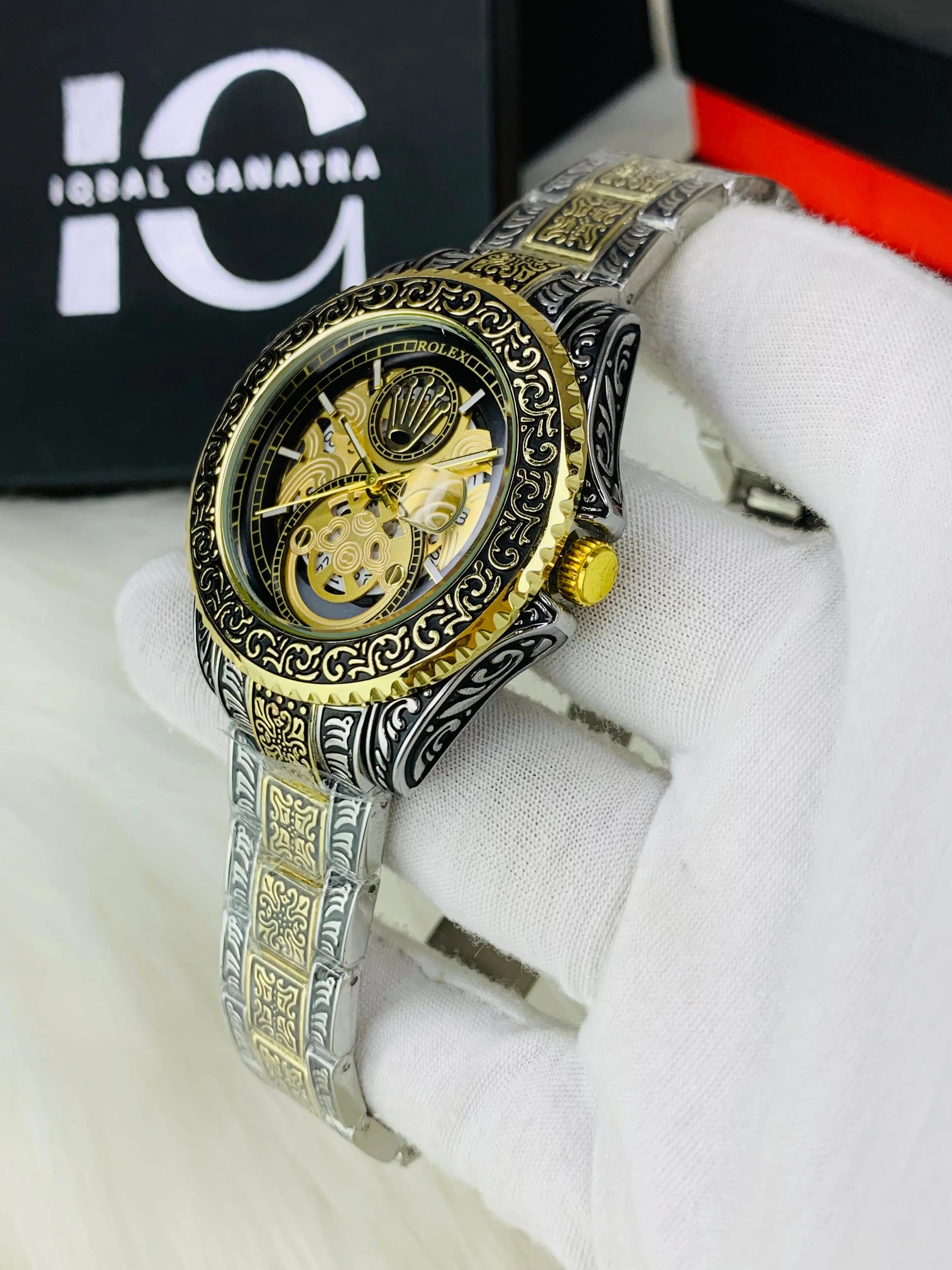 Imported Engraved Model (Two Tone Black)