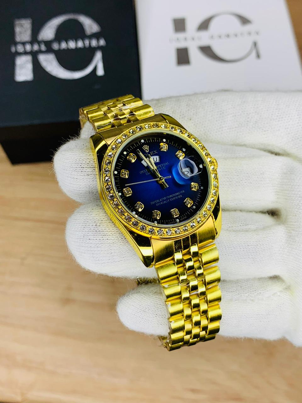 Day & Date Stone model ( Gold Blue)