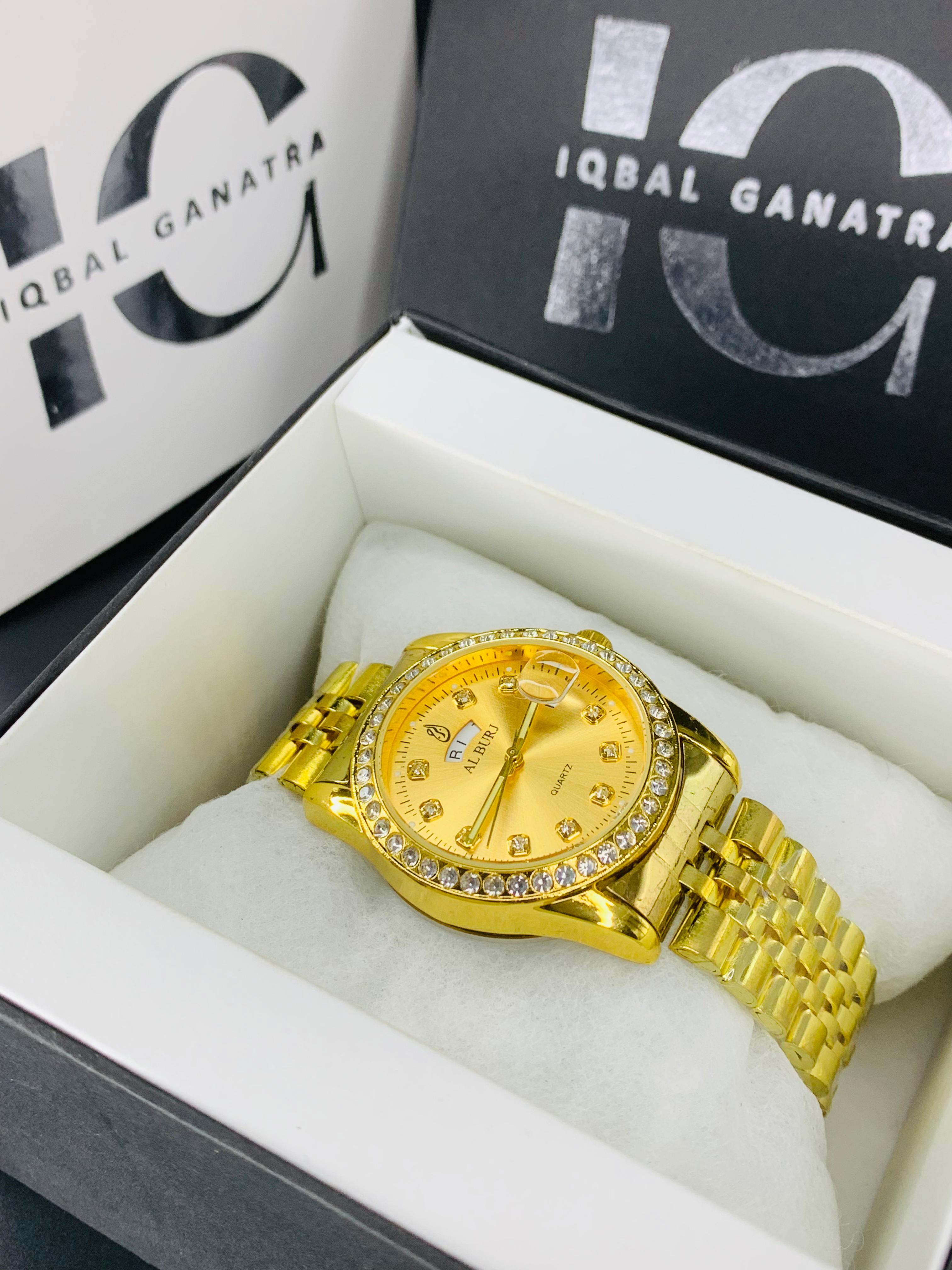 Alburj Day & Date Stone model (Full Gold)