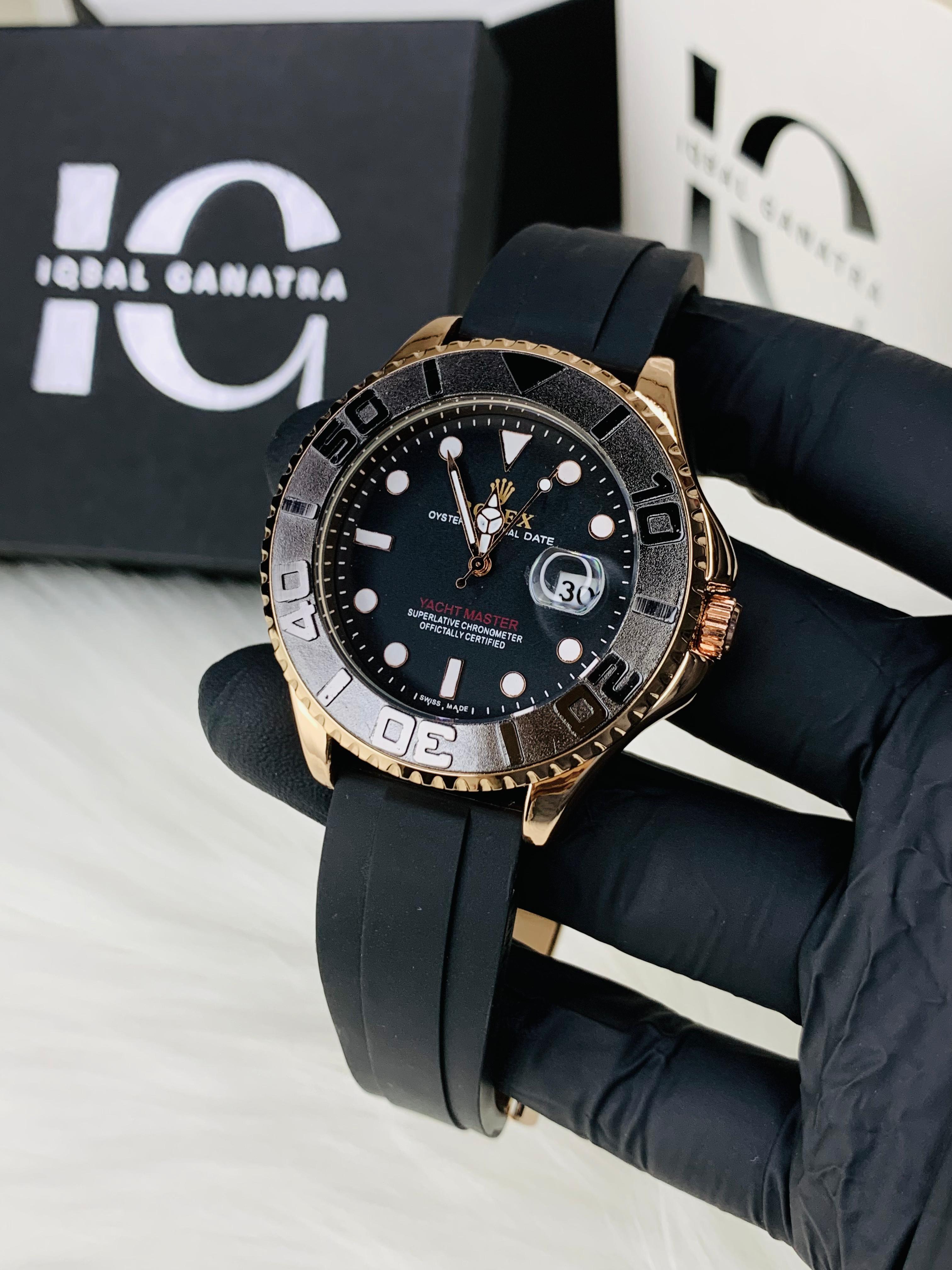 Yacht Master Men Watch | Rosegold