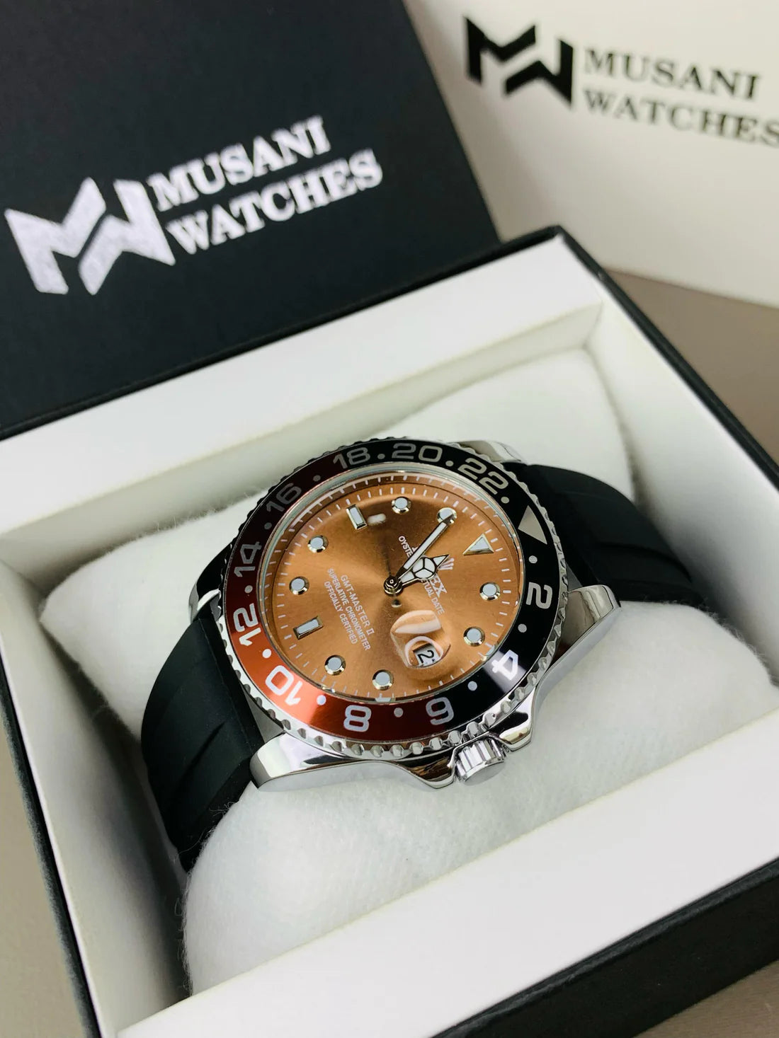 GMT Strap With Date (Root Beer)