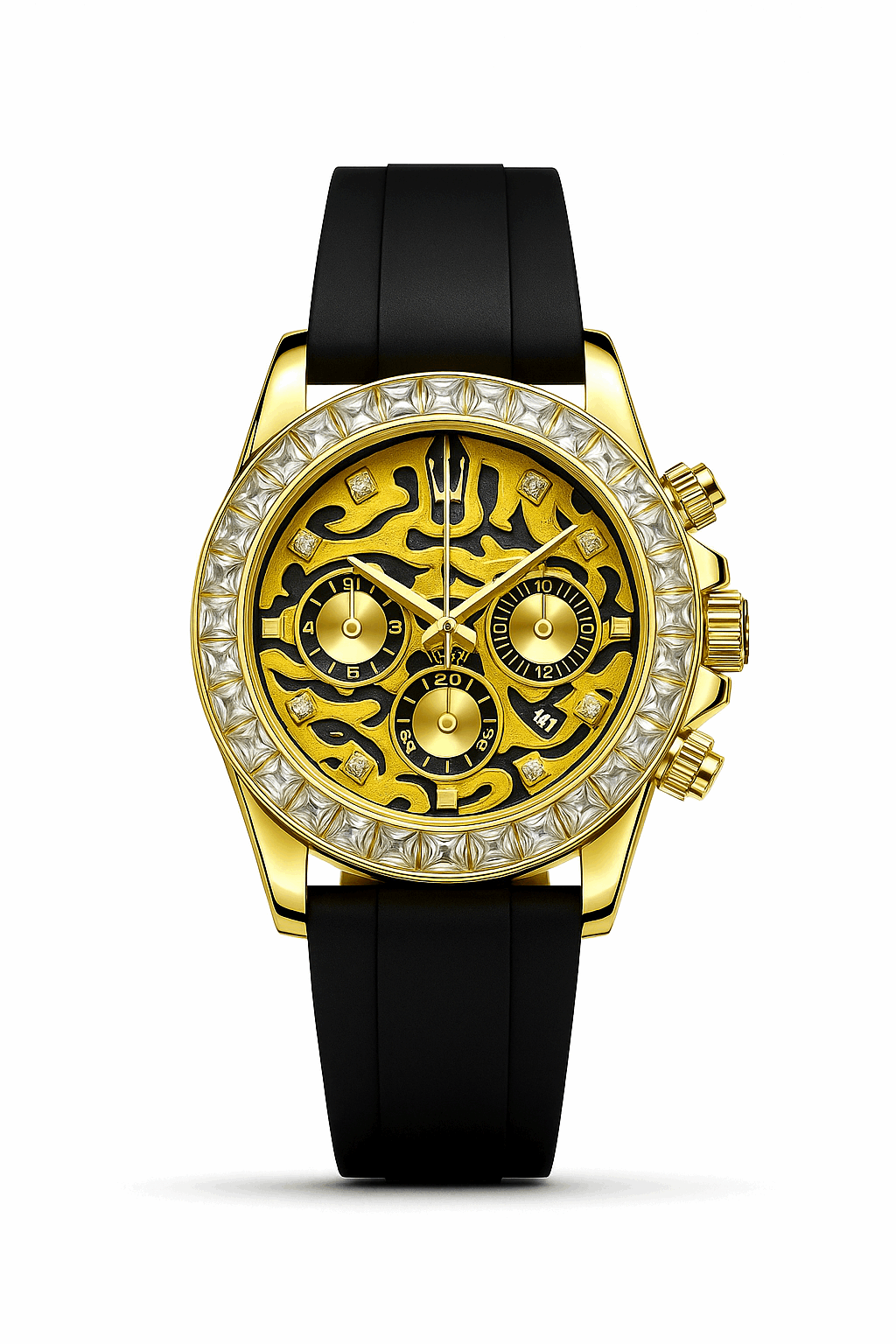 Stone Studded Strap Model (Tiger Dial)
