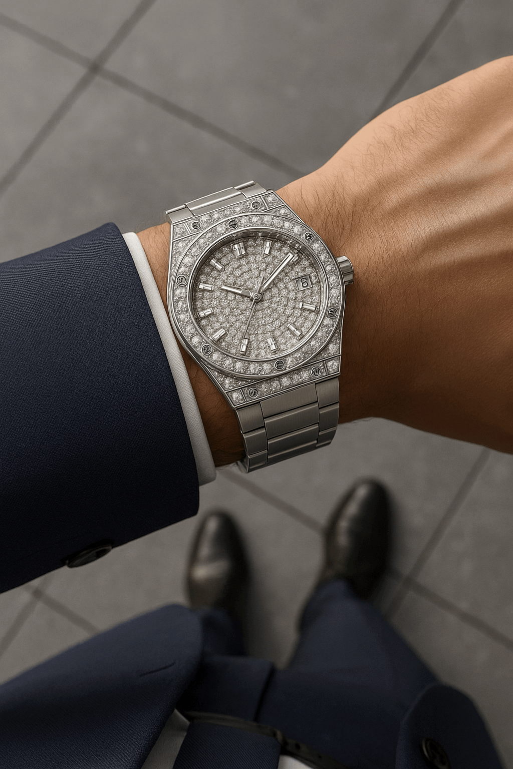 Luxury Stone Case Model | Silver