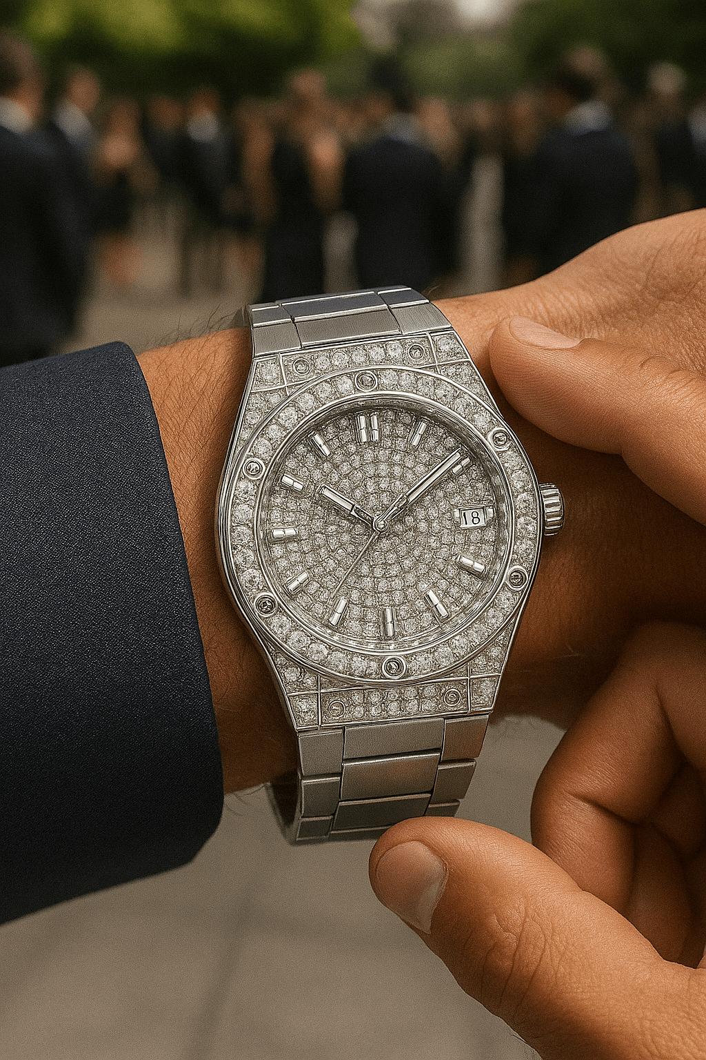 Luxury Stone Case Model | Silver