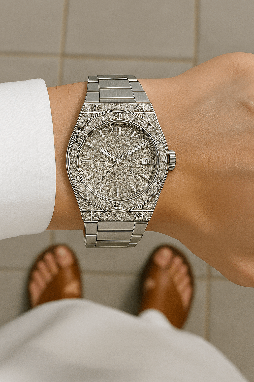 Luxury Stone Case Model | Silver