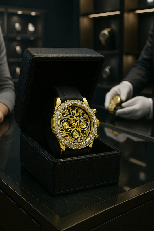 Stone Studded Strap Model (Tiger Dial)