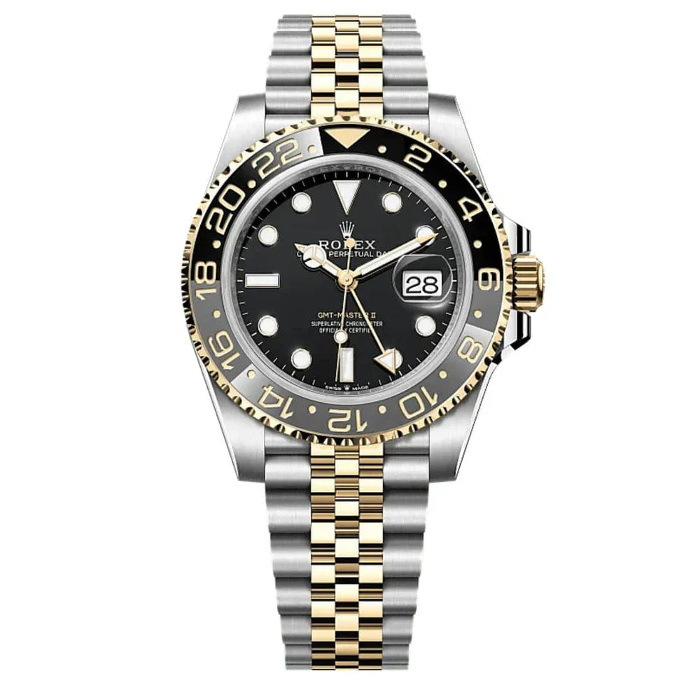 GMT Semi Auto Movement Jubilee Chain | Date Working | Two Tone Black