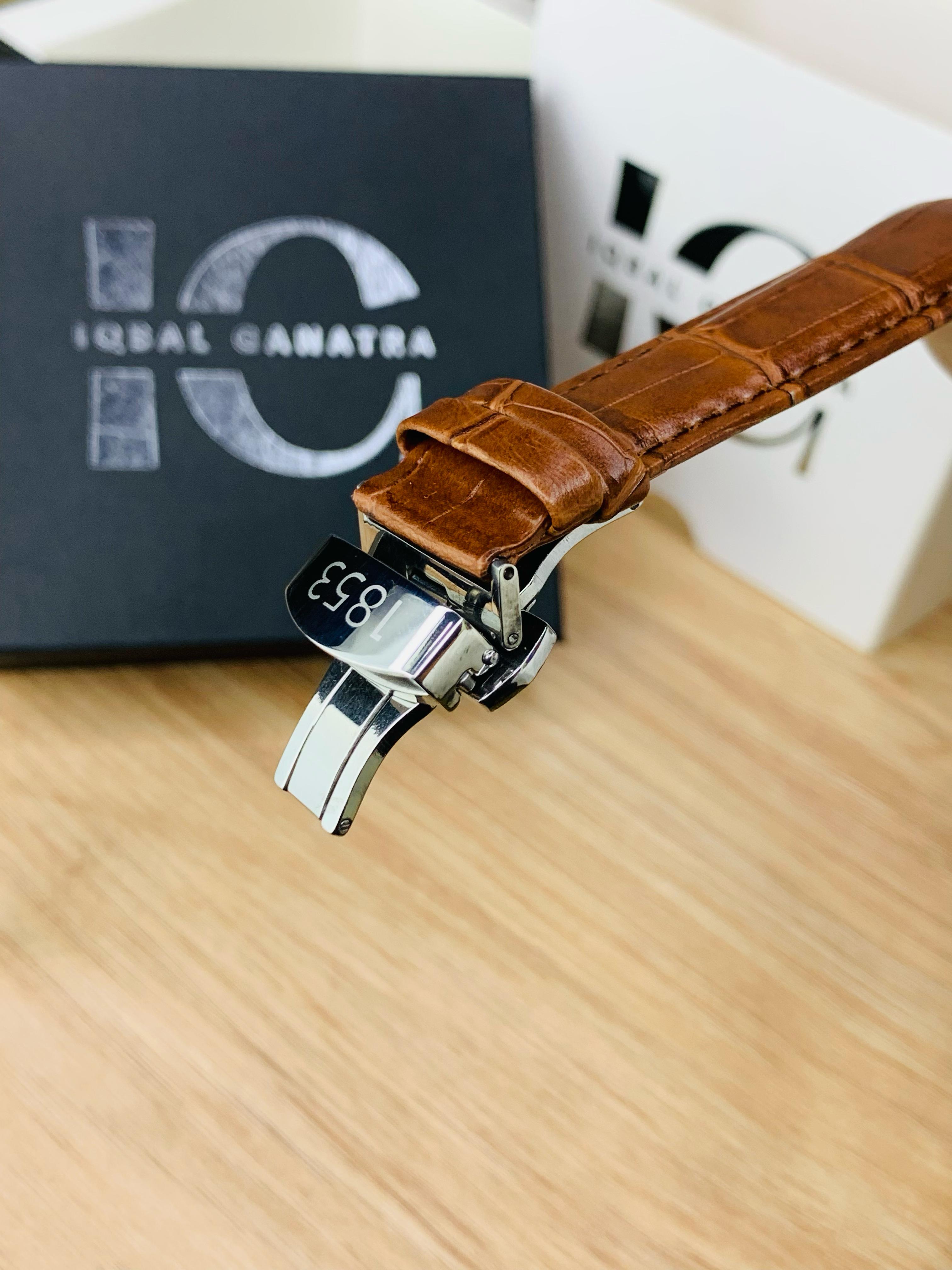 Branded Chronograph working Watch (Brown Silver)