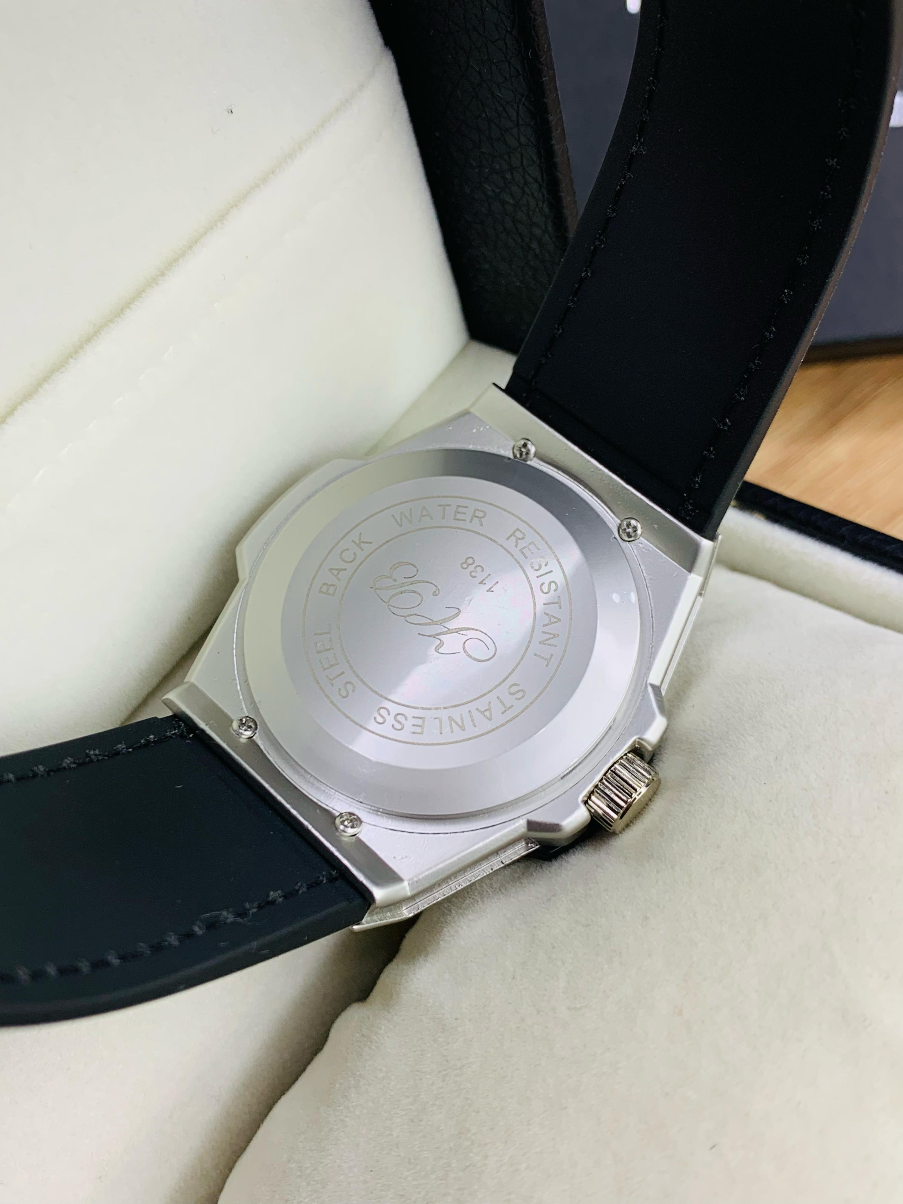 HB Branded Model (Black Strap Silver Case Inner Black)