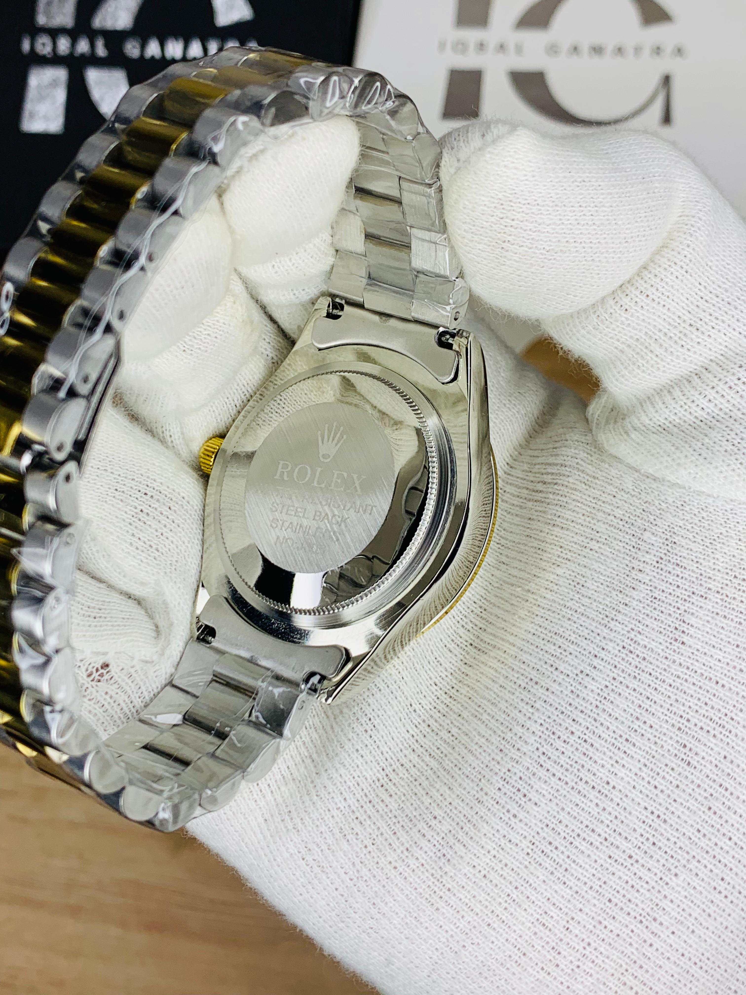 Day&Date Roman Model (Two Tone Black)