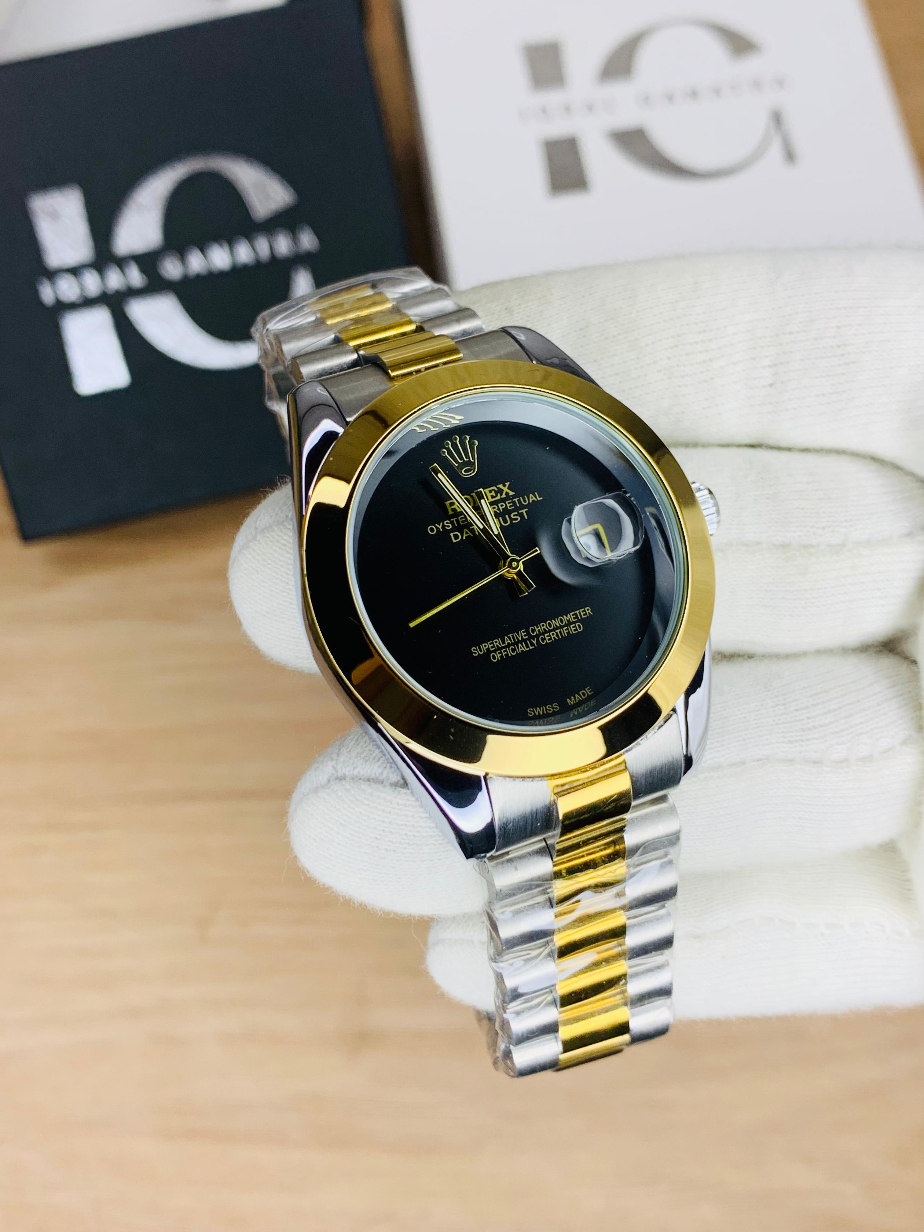 Branded Two Tone Black