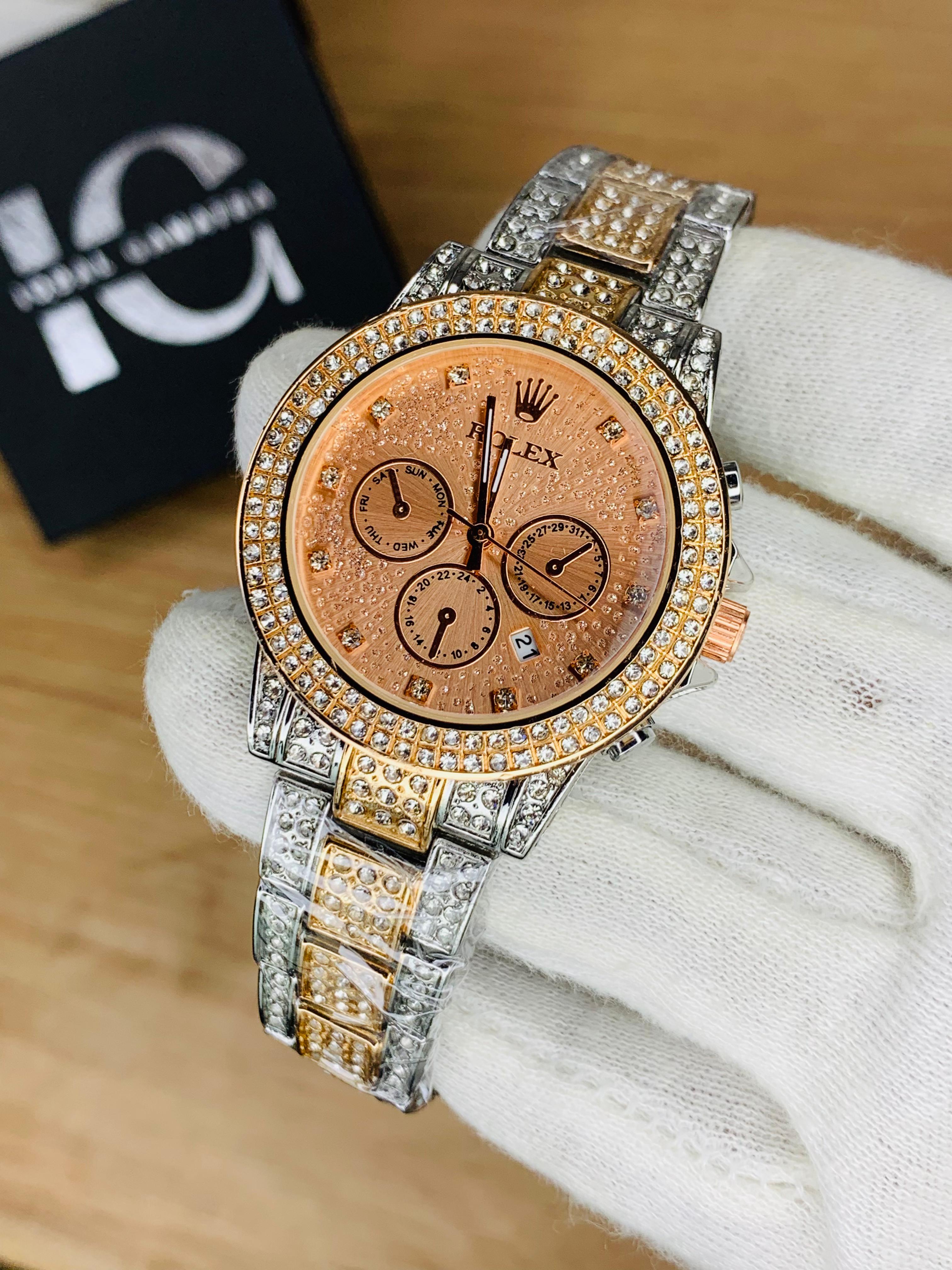 Branded Ice Stone (Two Tone RoseGold)