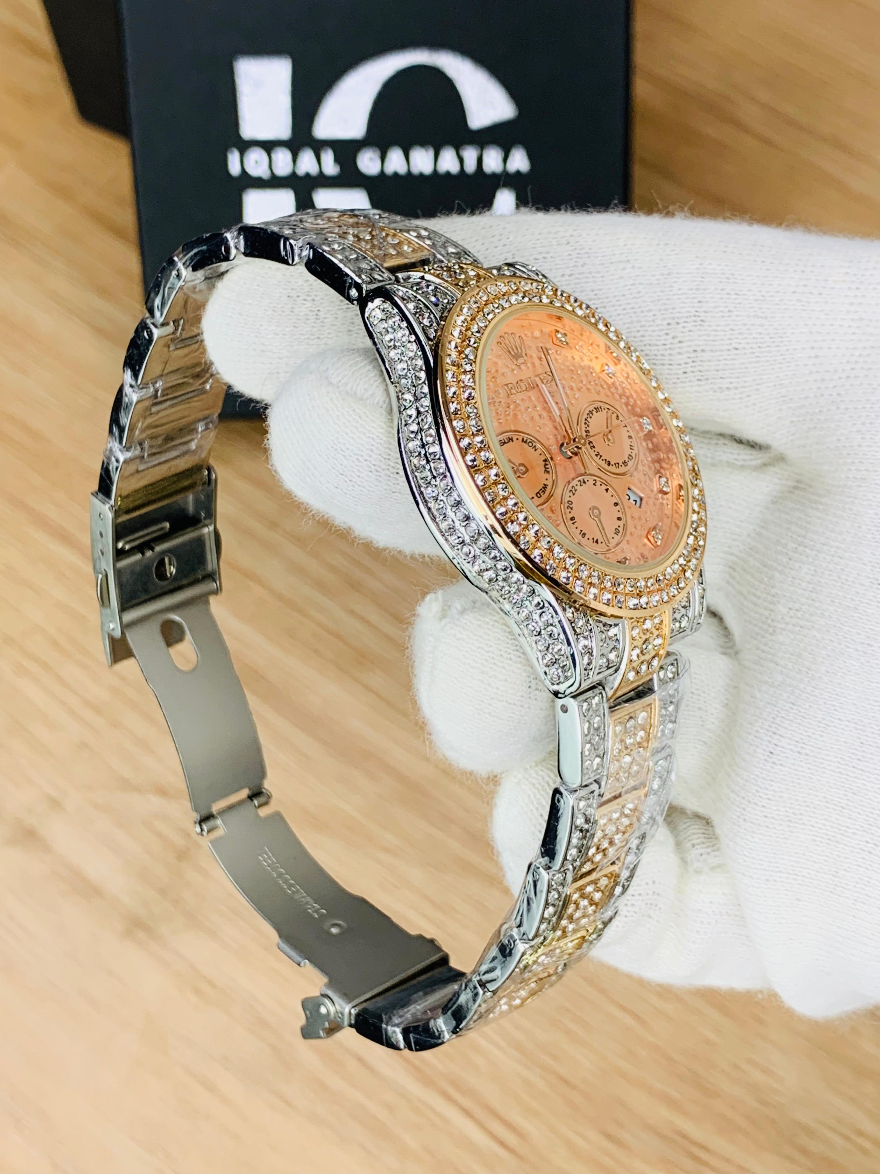 Branded Ice Stone (Two Tone RoseGold)