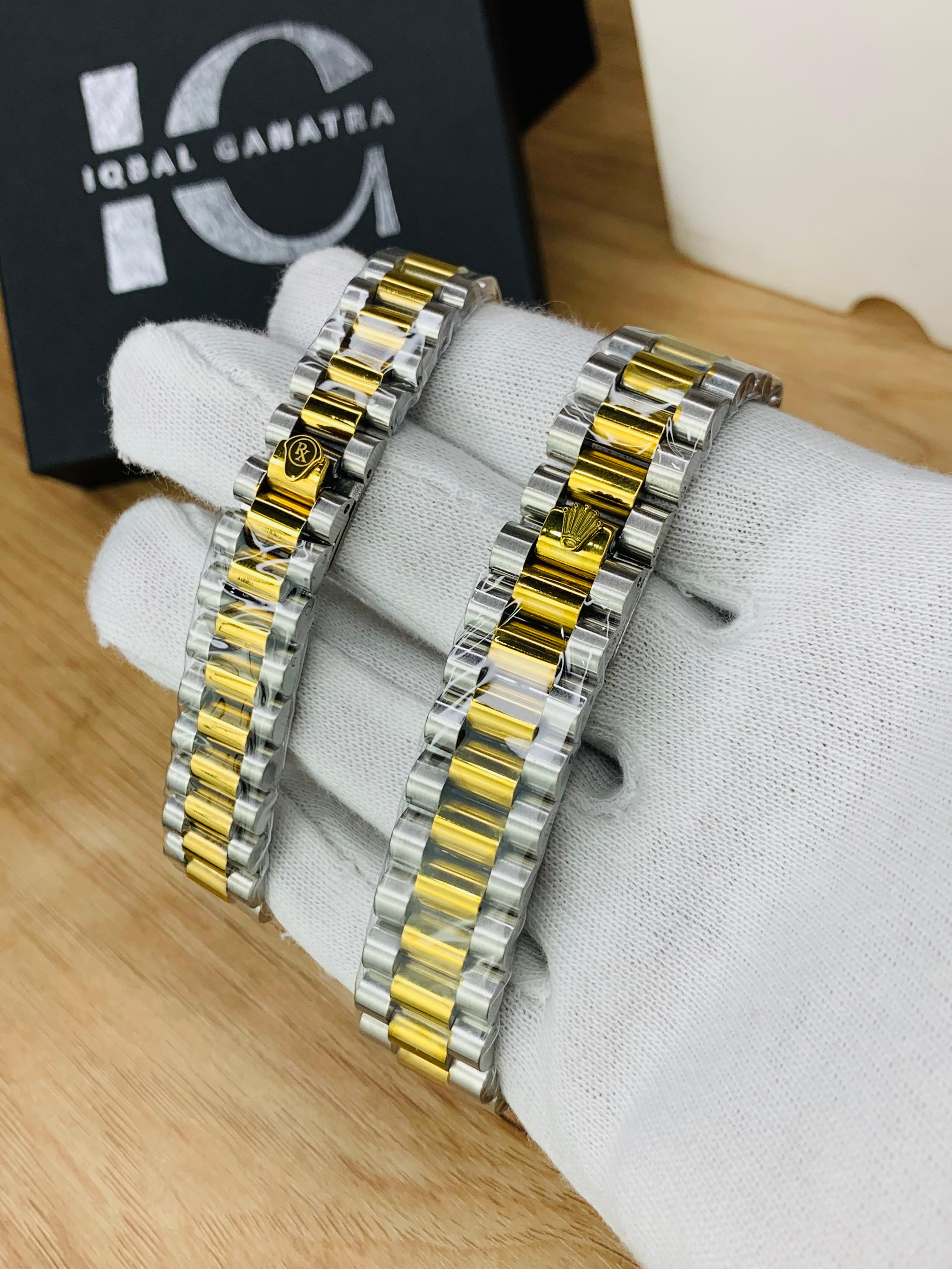 Branded Couple Stone (Two Tone Gold)