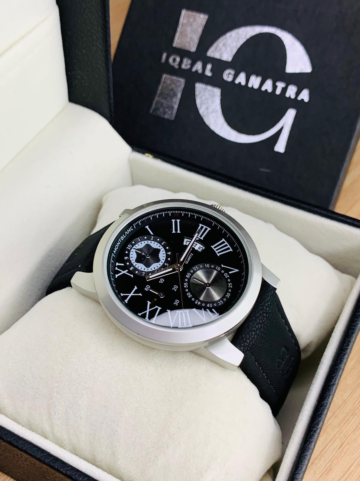 MB Model (Black Strap Silver Case Inner Black )