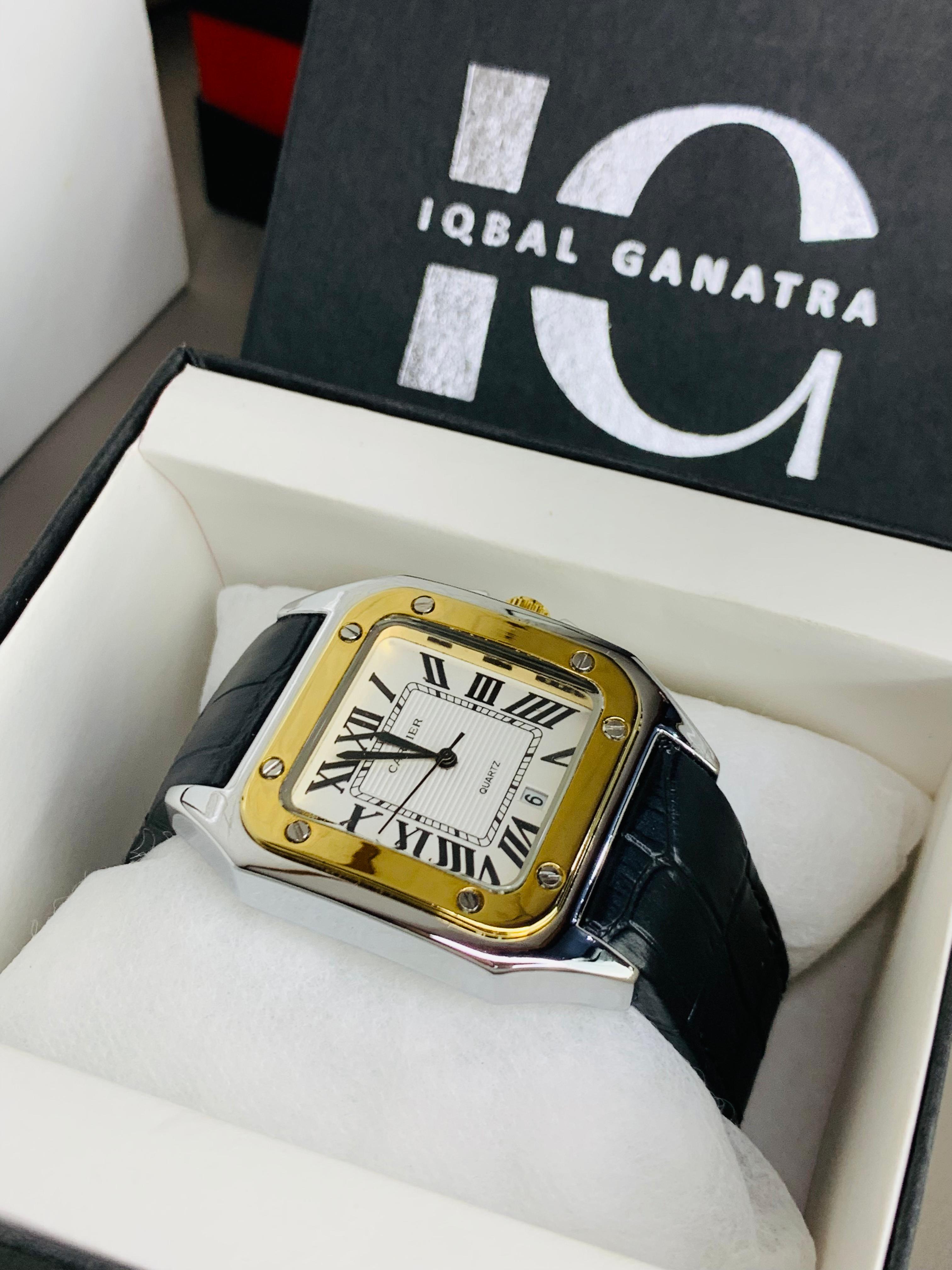 Crtr Luxury (Black Strap Gold Case Inner White)