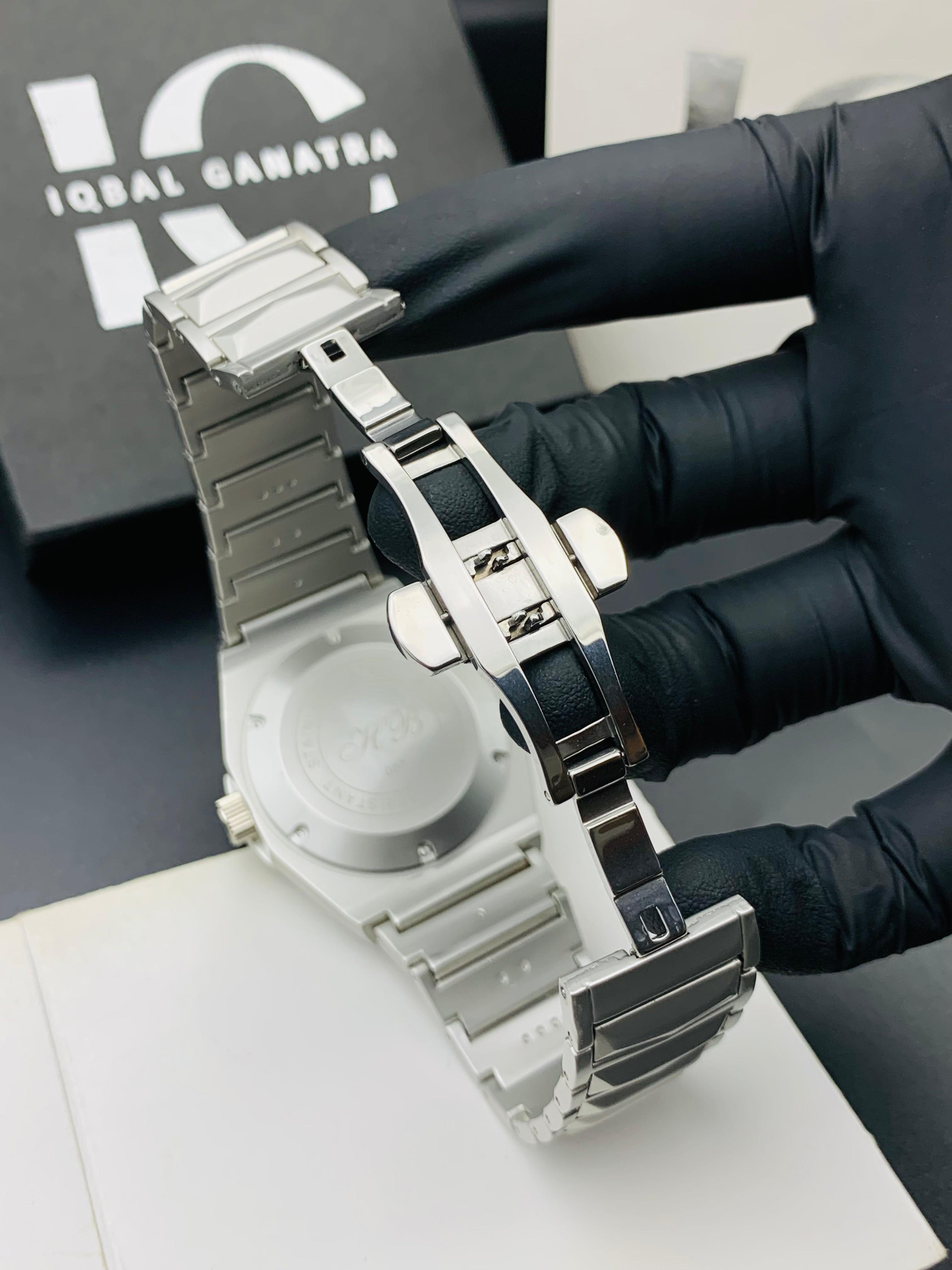 Diamond Cut | Date Adjustment | Texture Chain |Silver Black