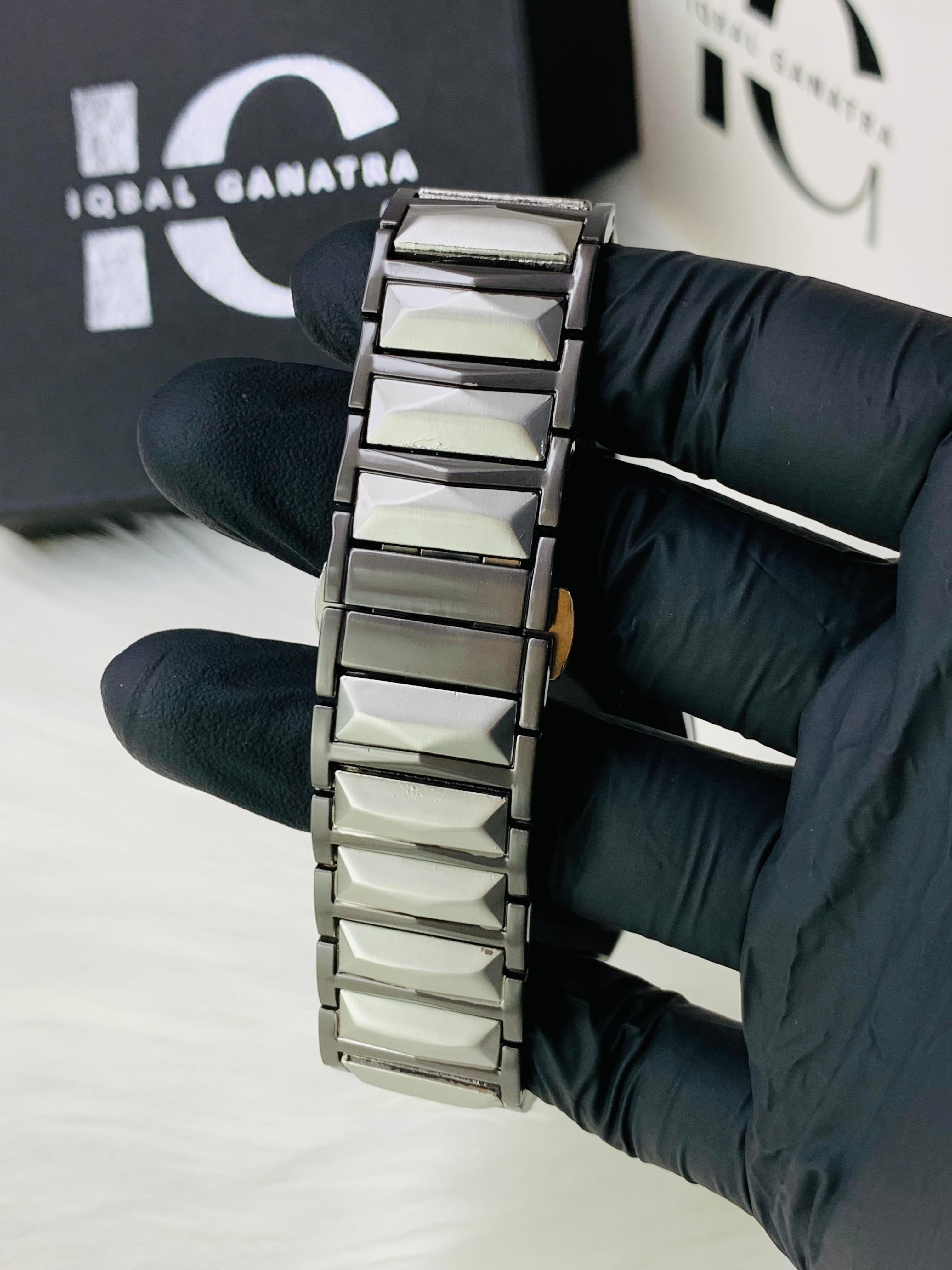 Diamond Cut | Date Adjustment | Two Tone Black