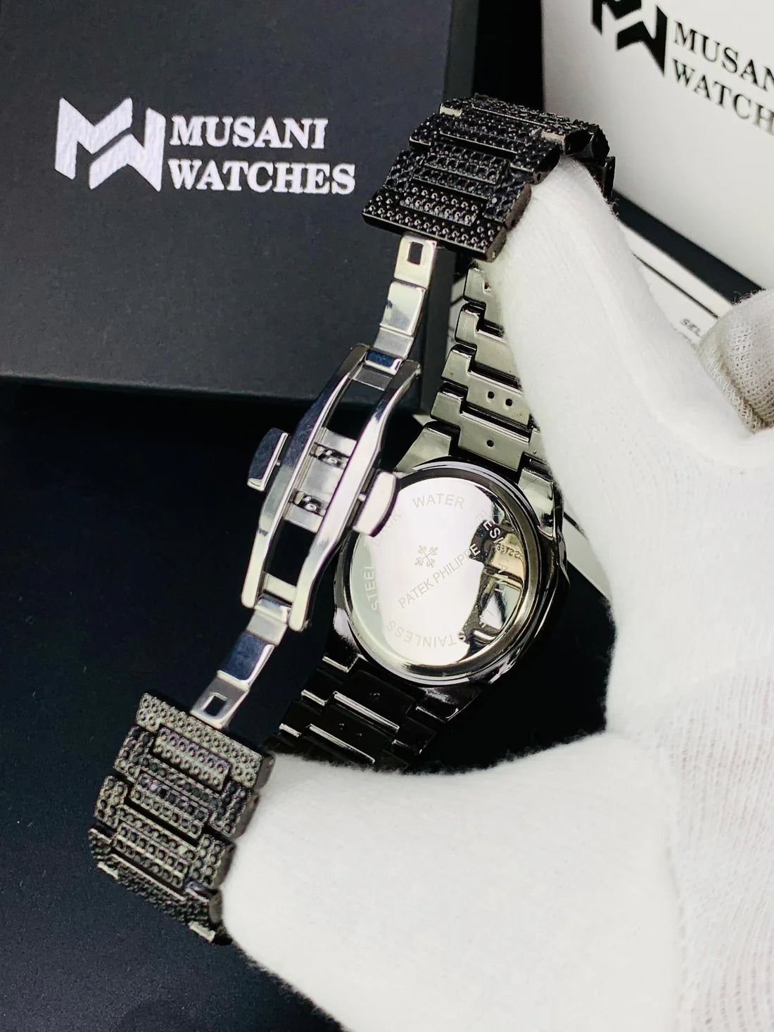 Nautilus Iced Out Arabic Model Black