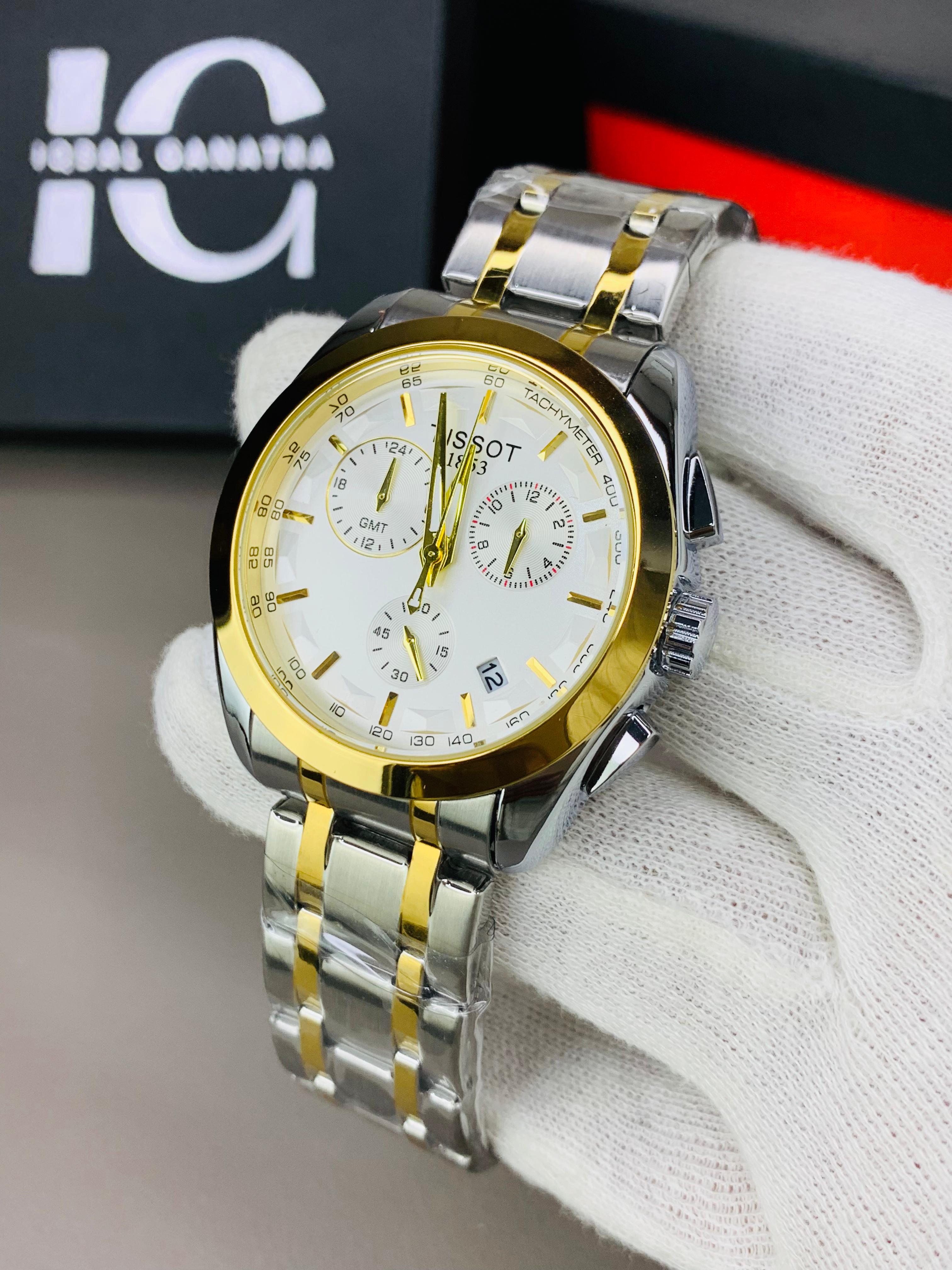 Demanding Chrono |Two Tone White