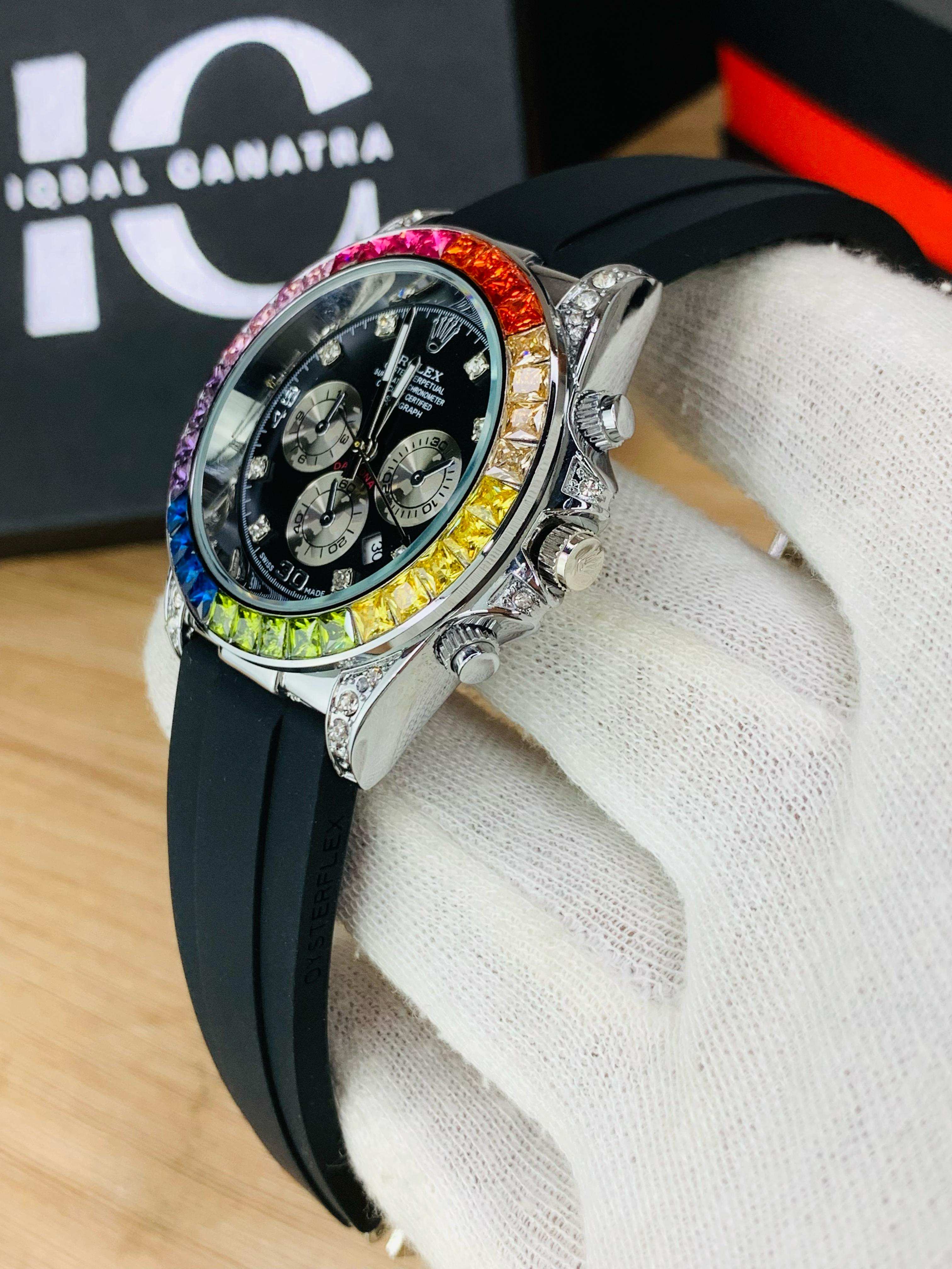 Daytona Rainbow Model | Silver Black