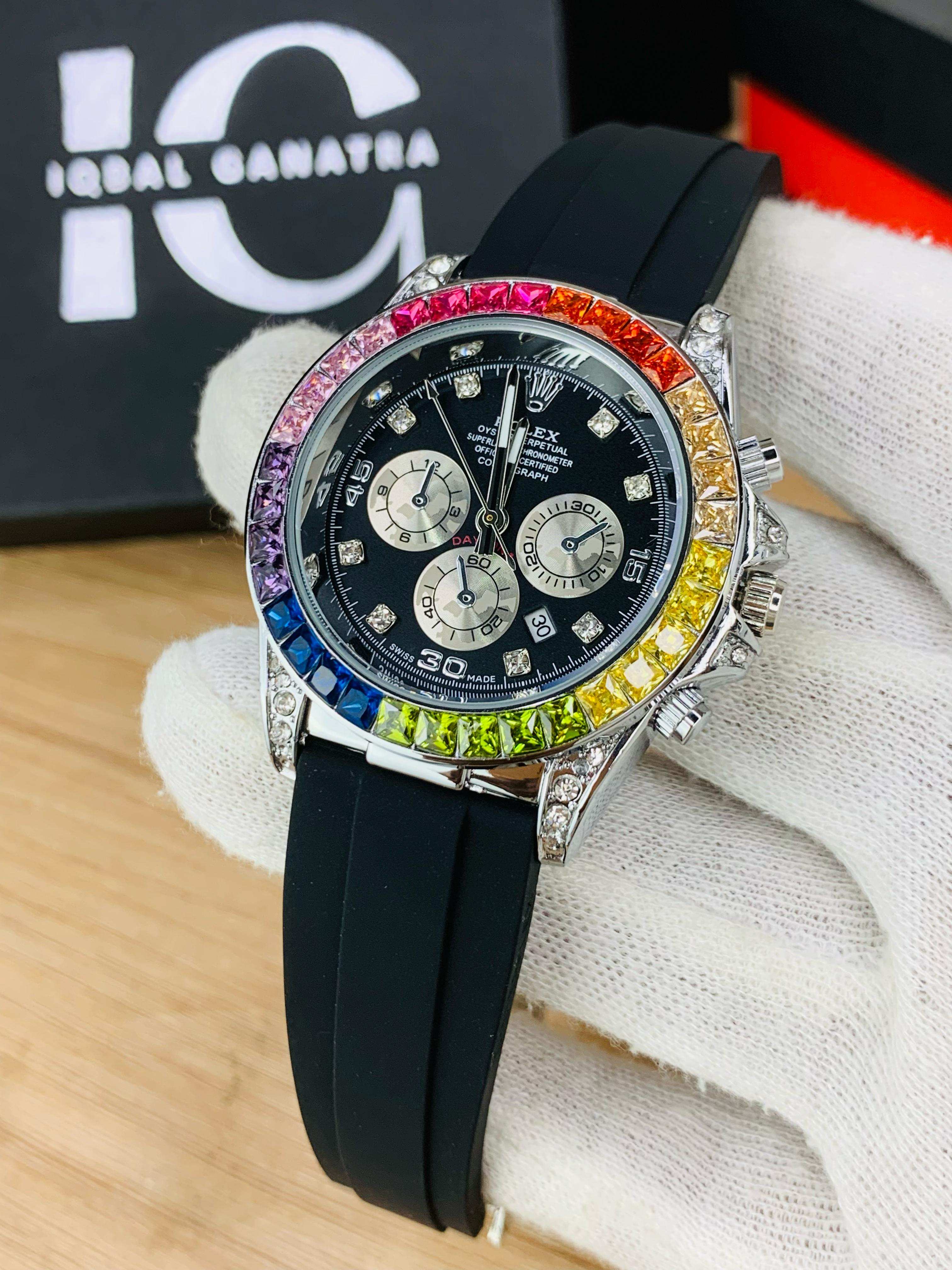 Daytona Rainbow Model | Silver Black