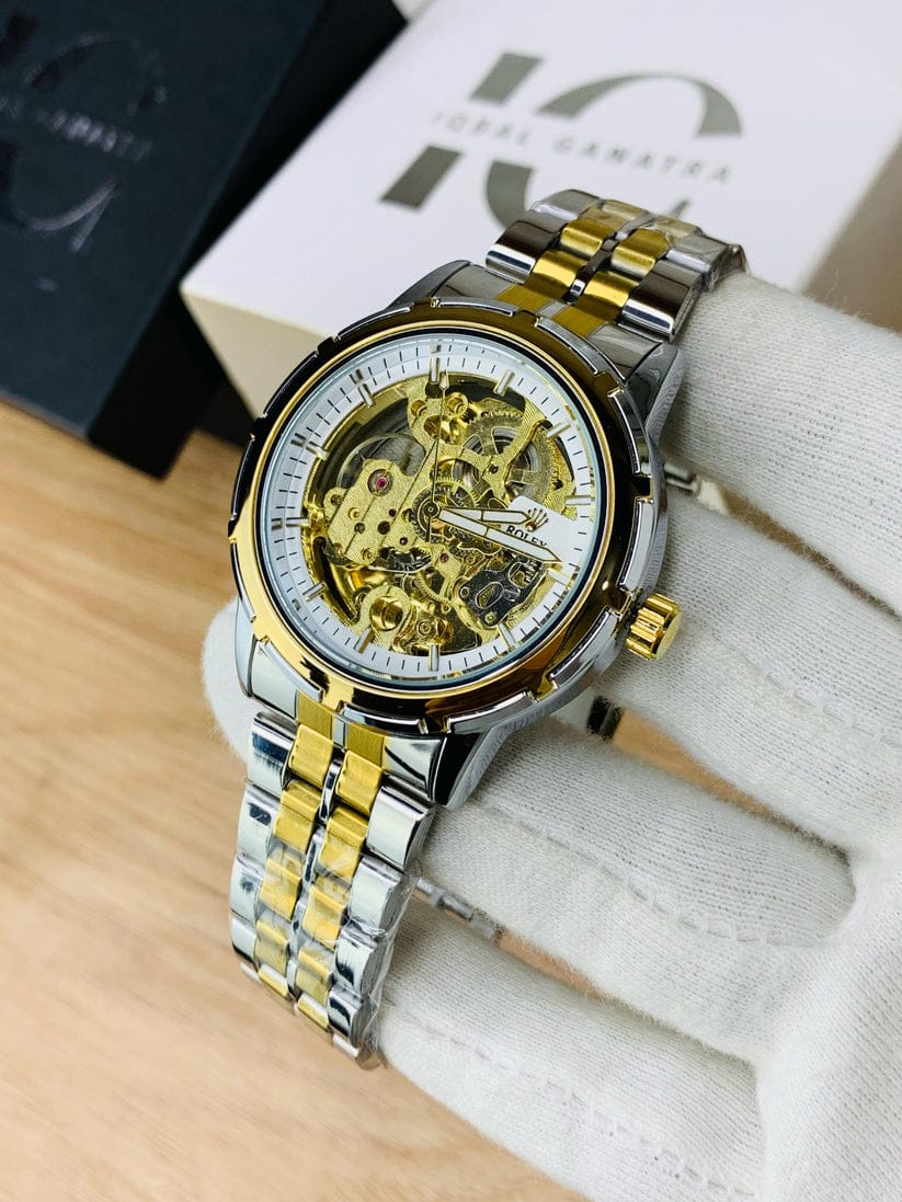 Automatic Mechanical Two Tone White