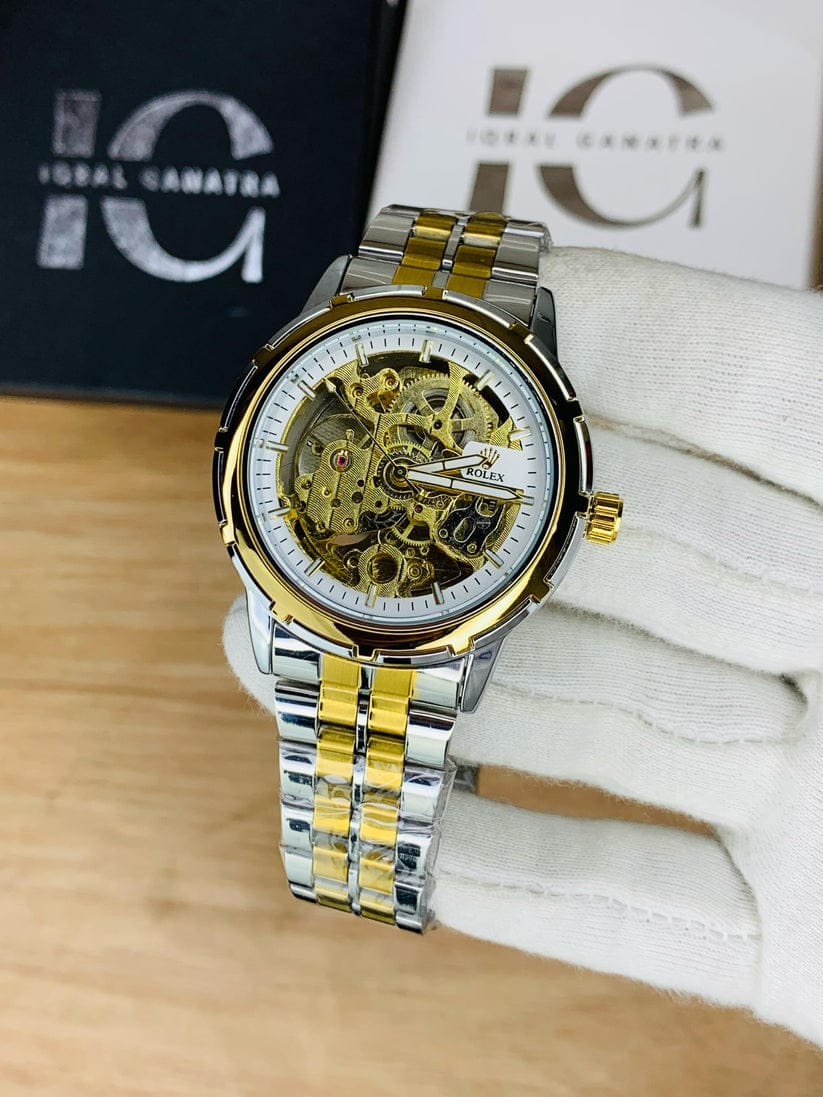 Automatic Mechanical Two Tone White