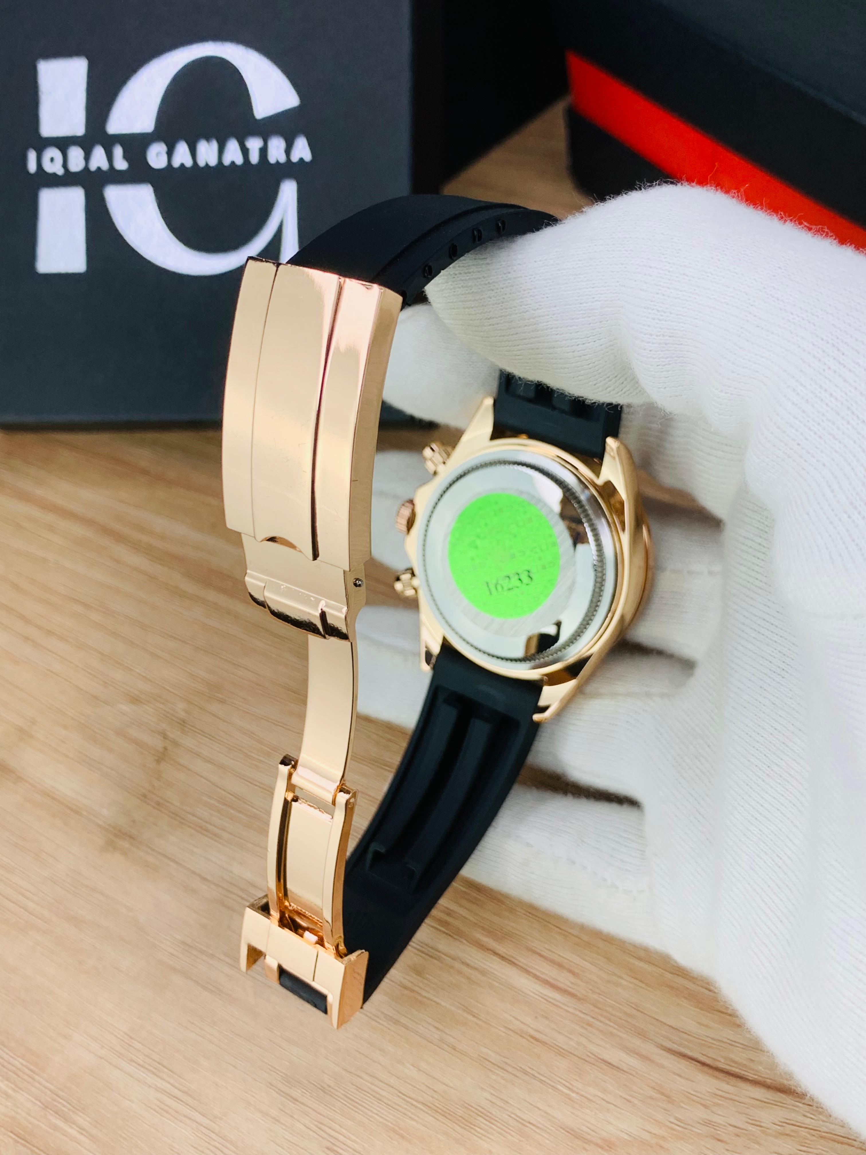 Stone Studded Strap Model (Rose Gold)