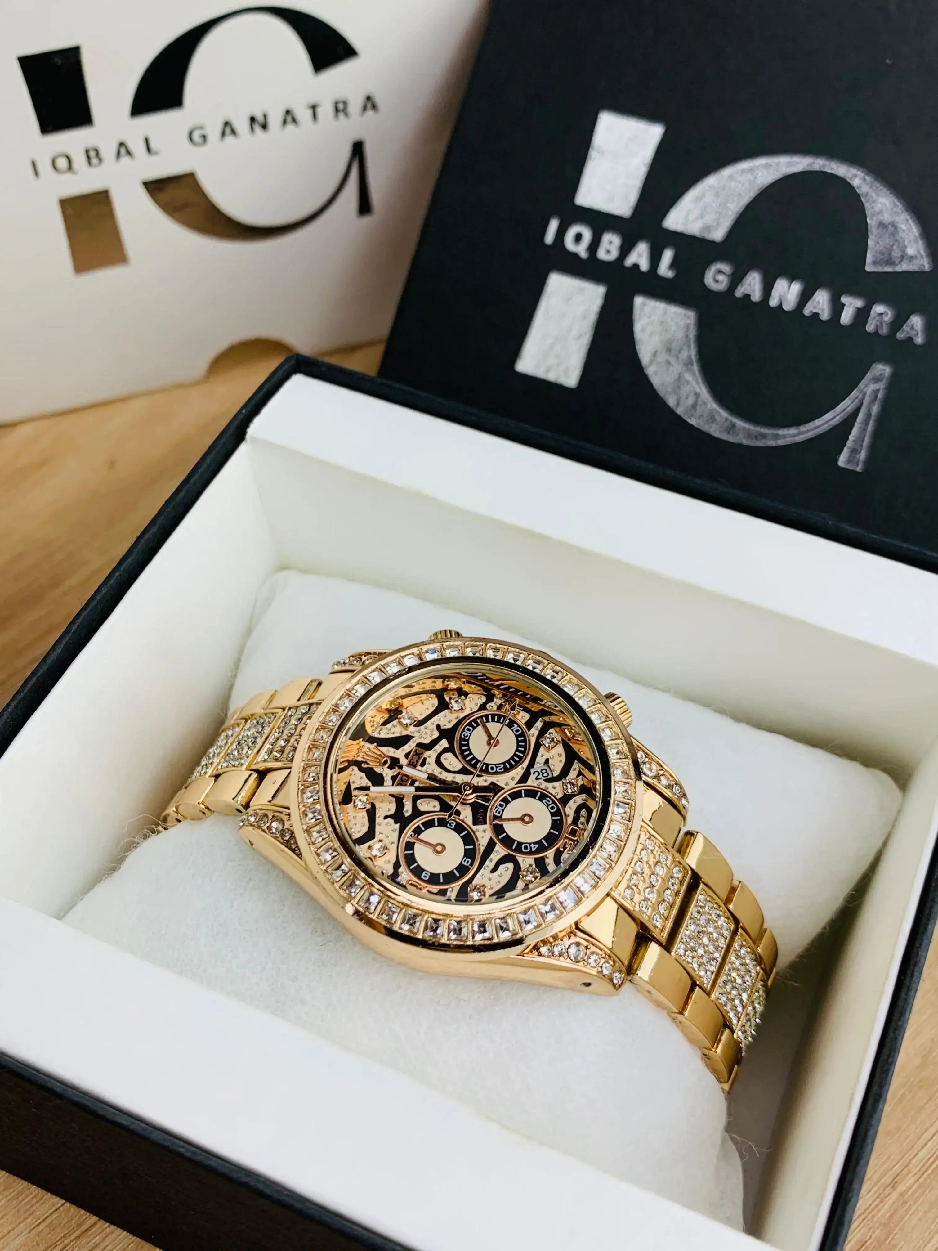 Tiger Stone Embossed Dial (Rosegold)