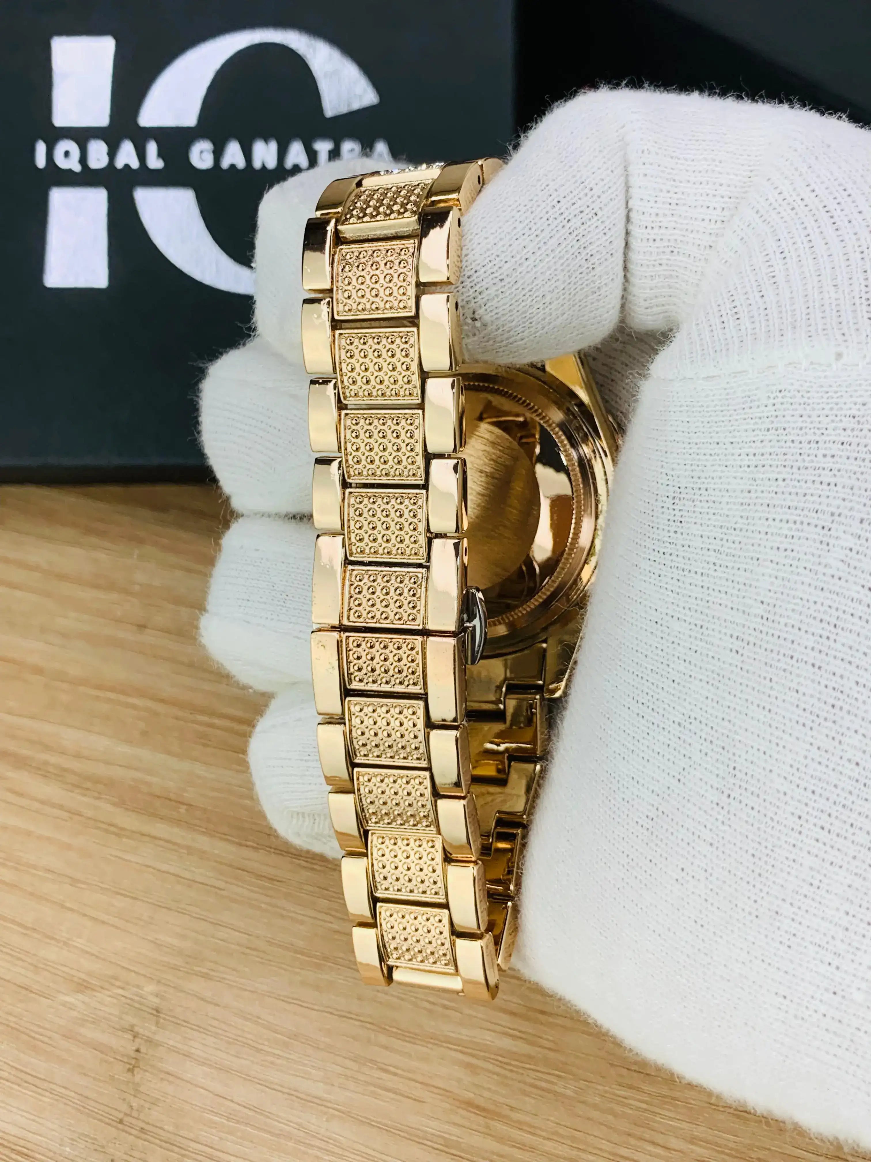 Tiger Stone Embossed Dial (Rosegold)