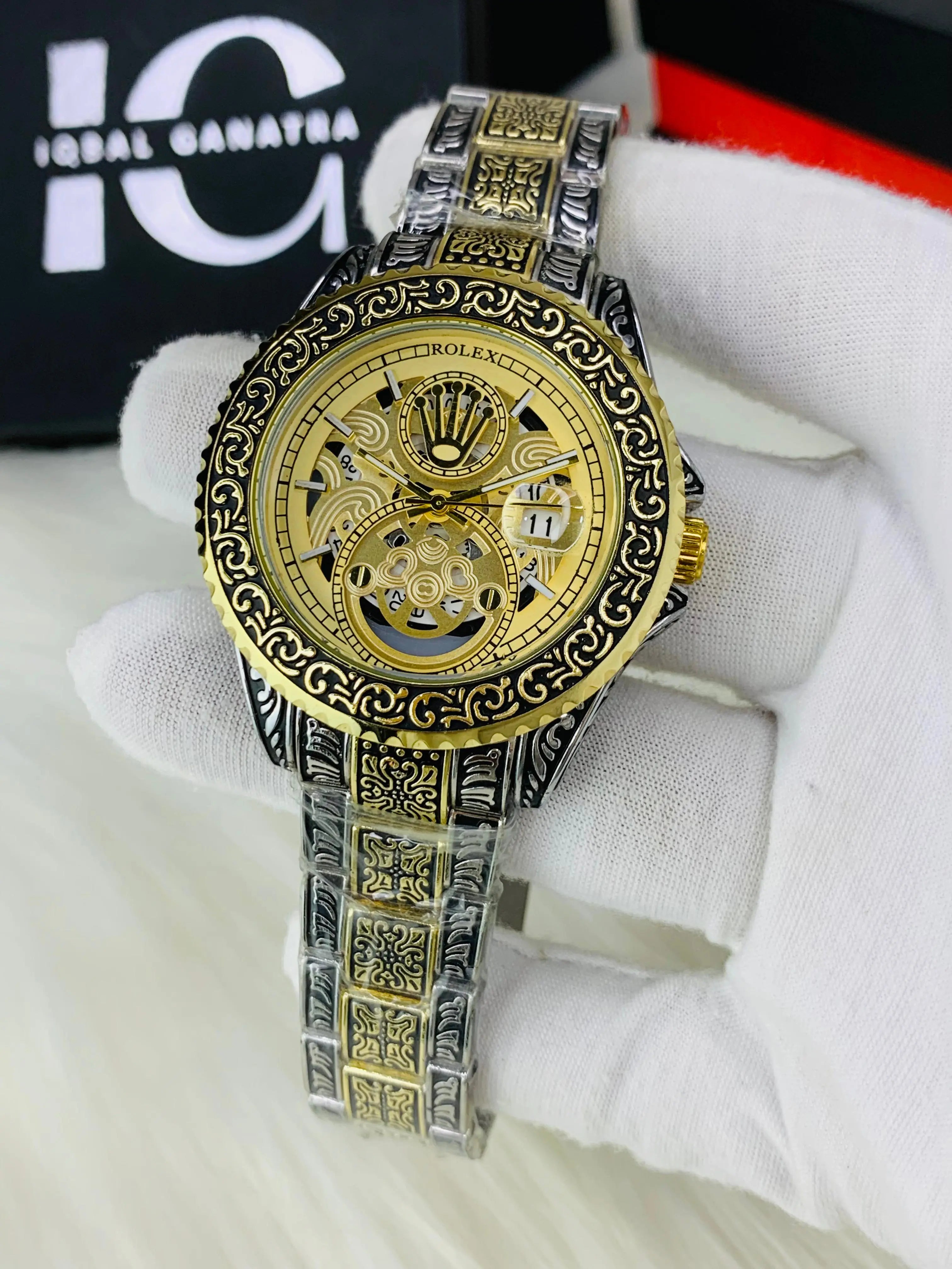 Imported Engraved Model (Two Tone Gold)