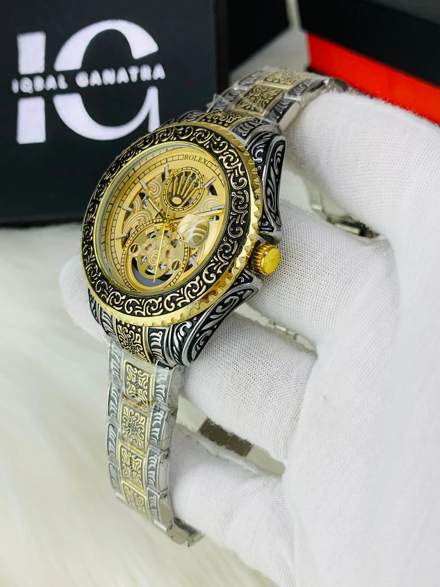 Imported Engraved Model (Two Tone Gold)