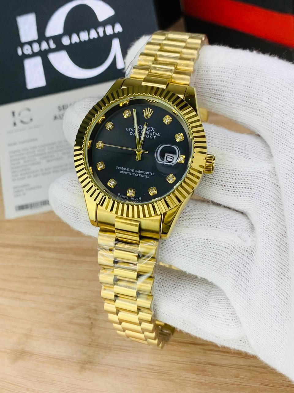 Kangoori Stone Model | Gold Black