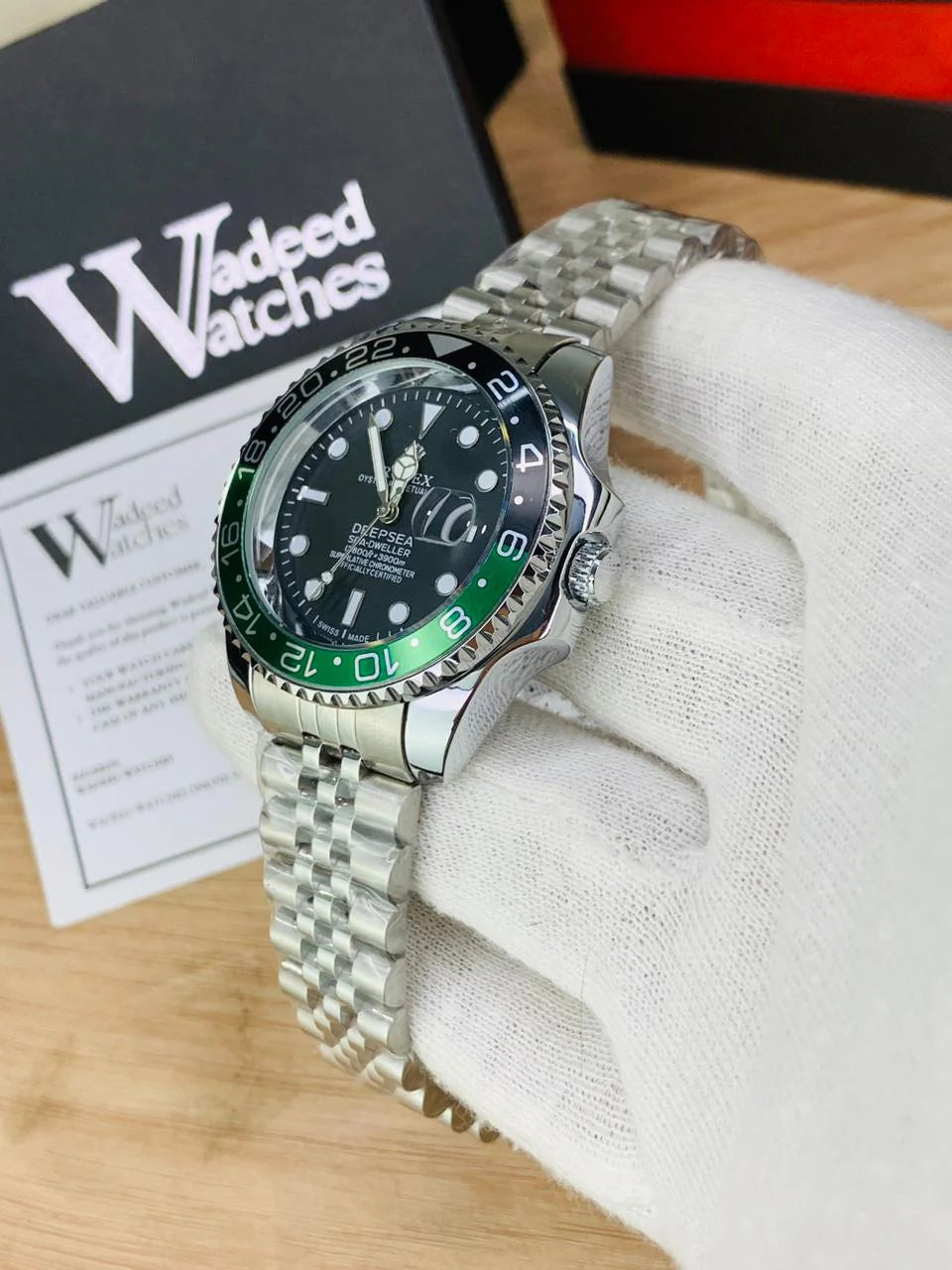 GMT Semi Auto Movement Jubilee Chain | Date Working | Sprite