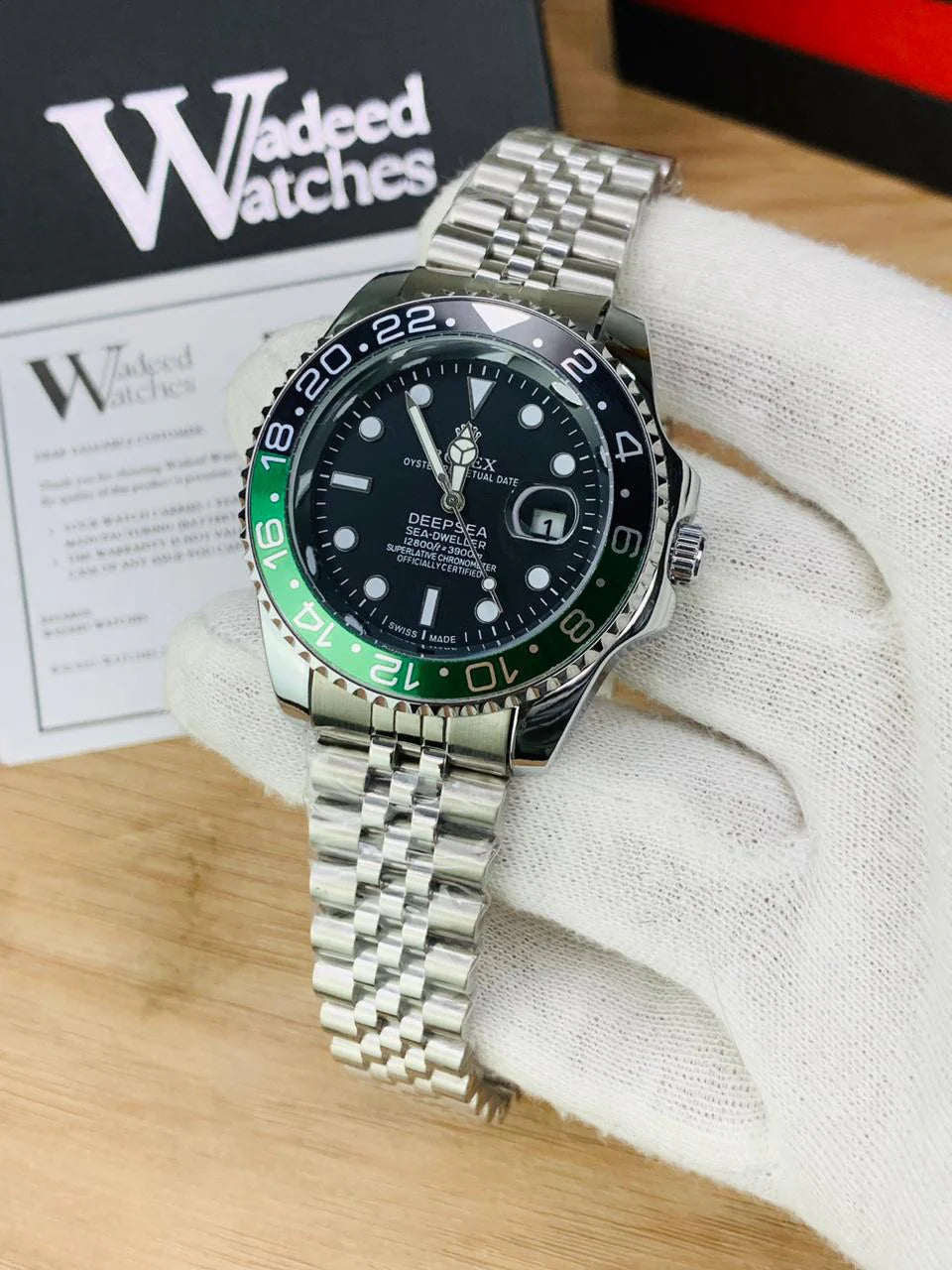 GMT Semi Auto Movement Jubilee Chain | Date Working | Sprite