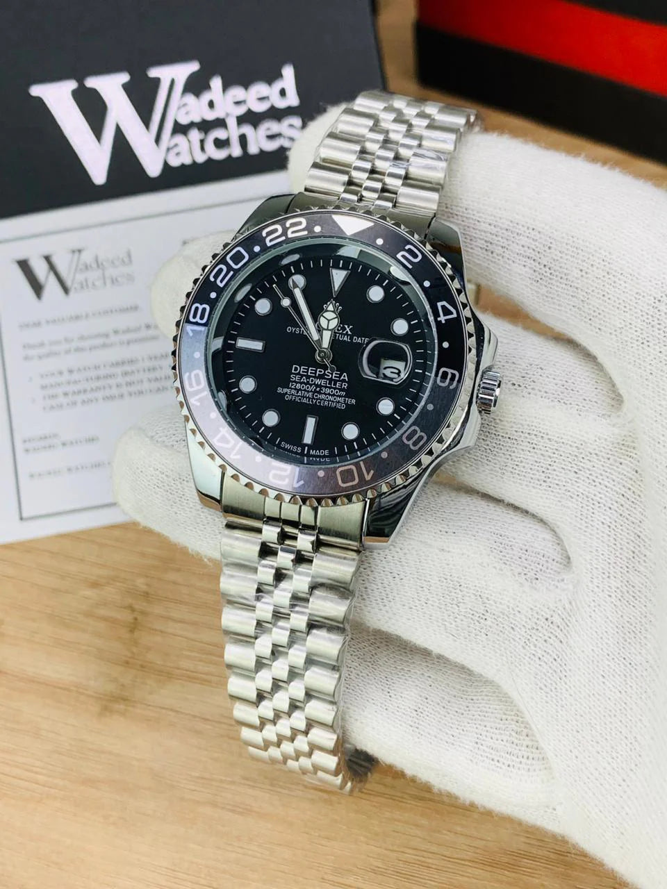 GMT Semi Auto Movement Jubilee Chain | Date Working | Bruce Wayne